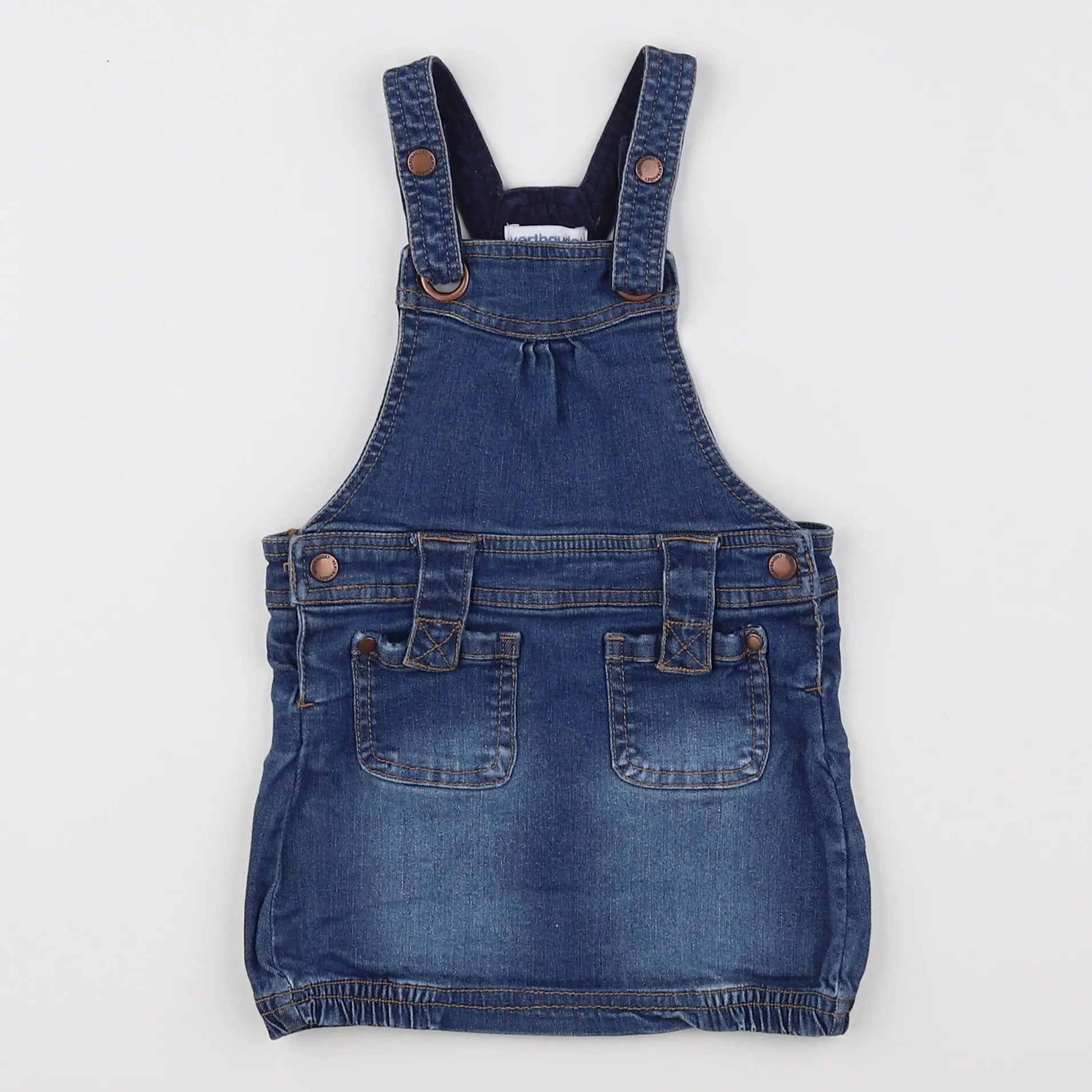 Vertbaudet - robe bleu - 18 mois
