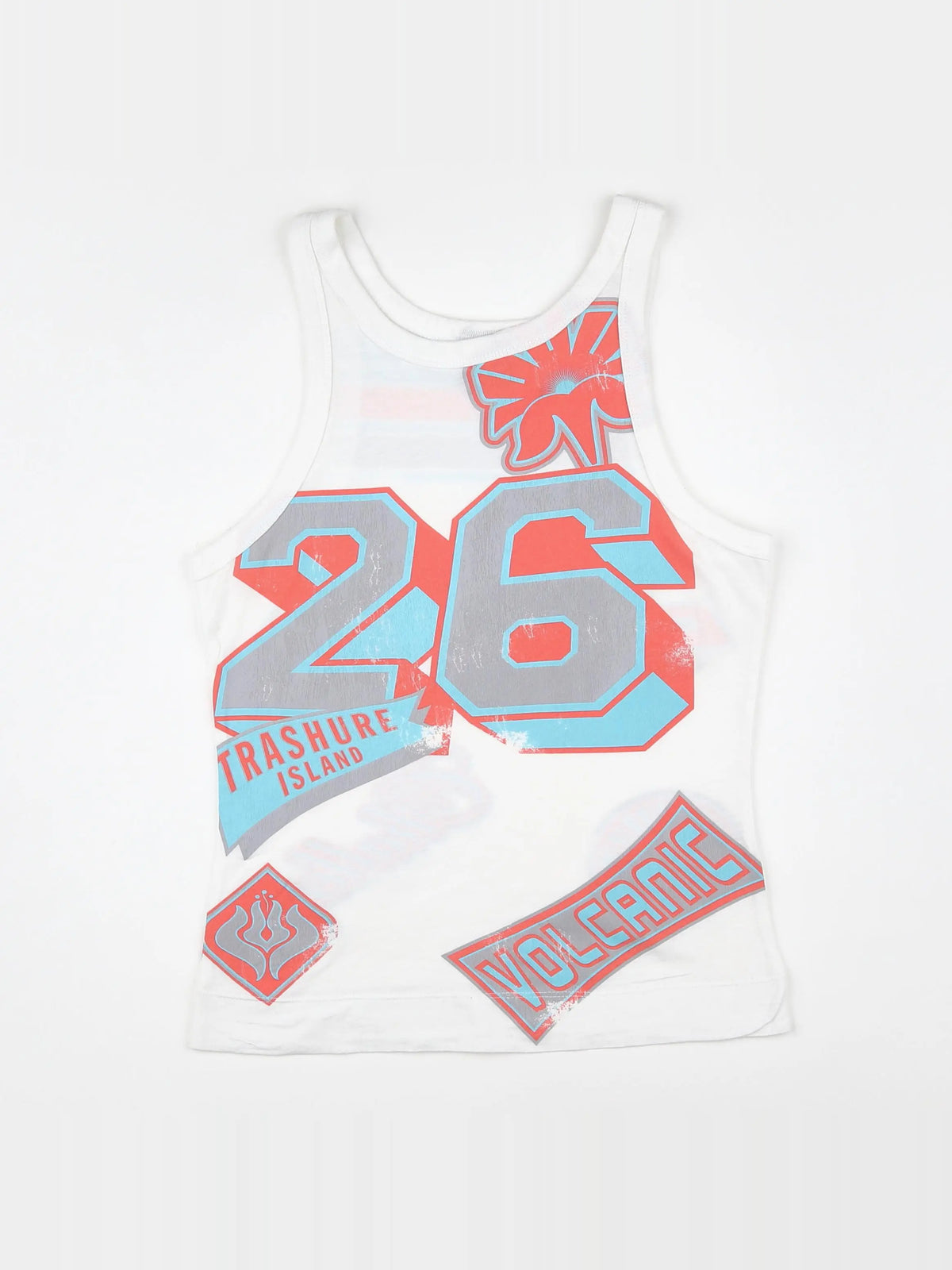 Diesel - débardeur blanc, rose - 10/11 ans