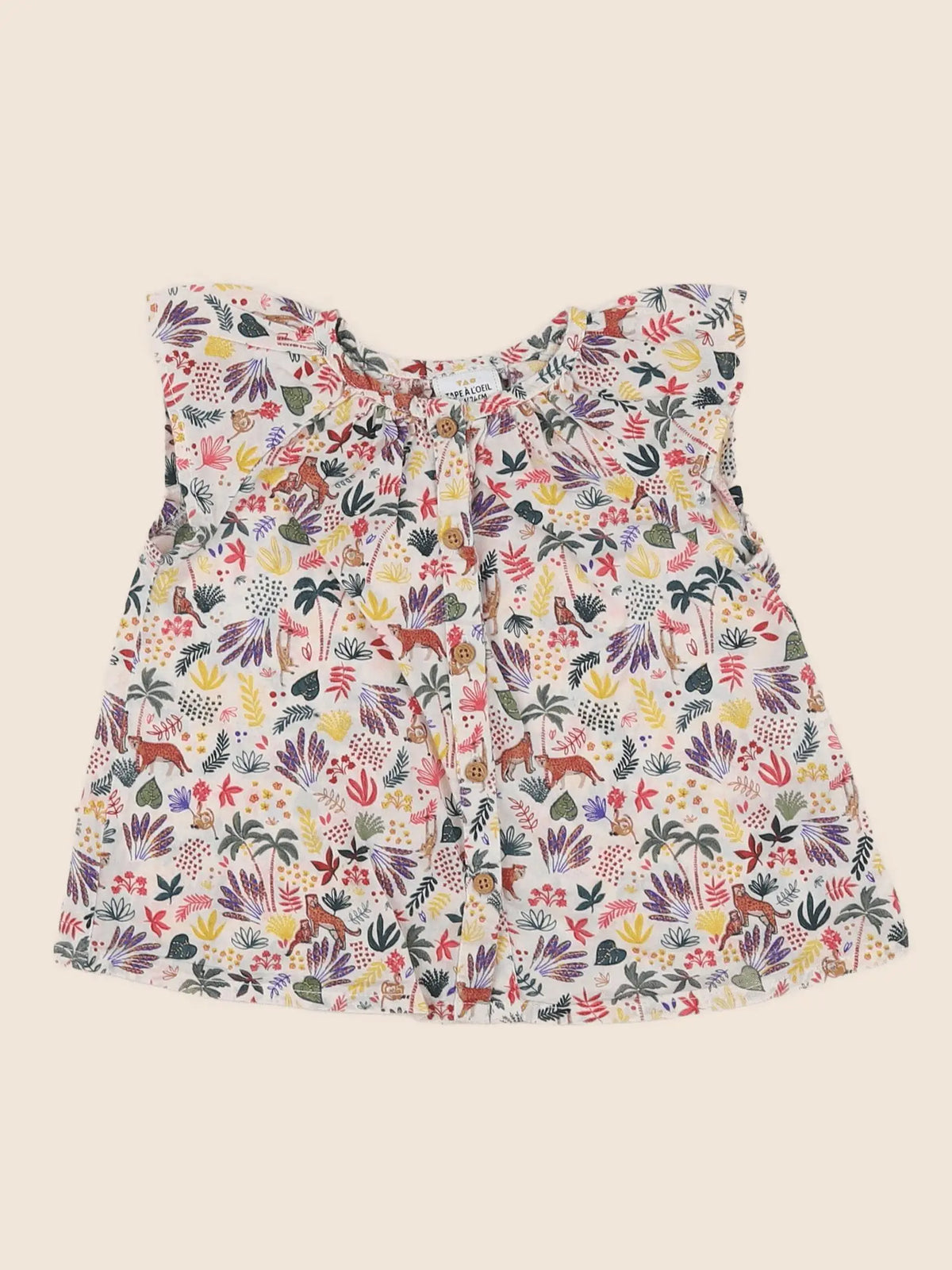Tape à l'oeil - blouse multicolore - 12 mois
