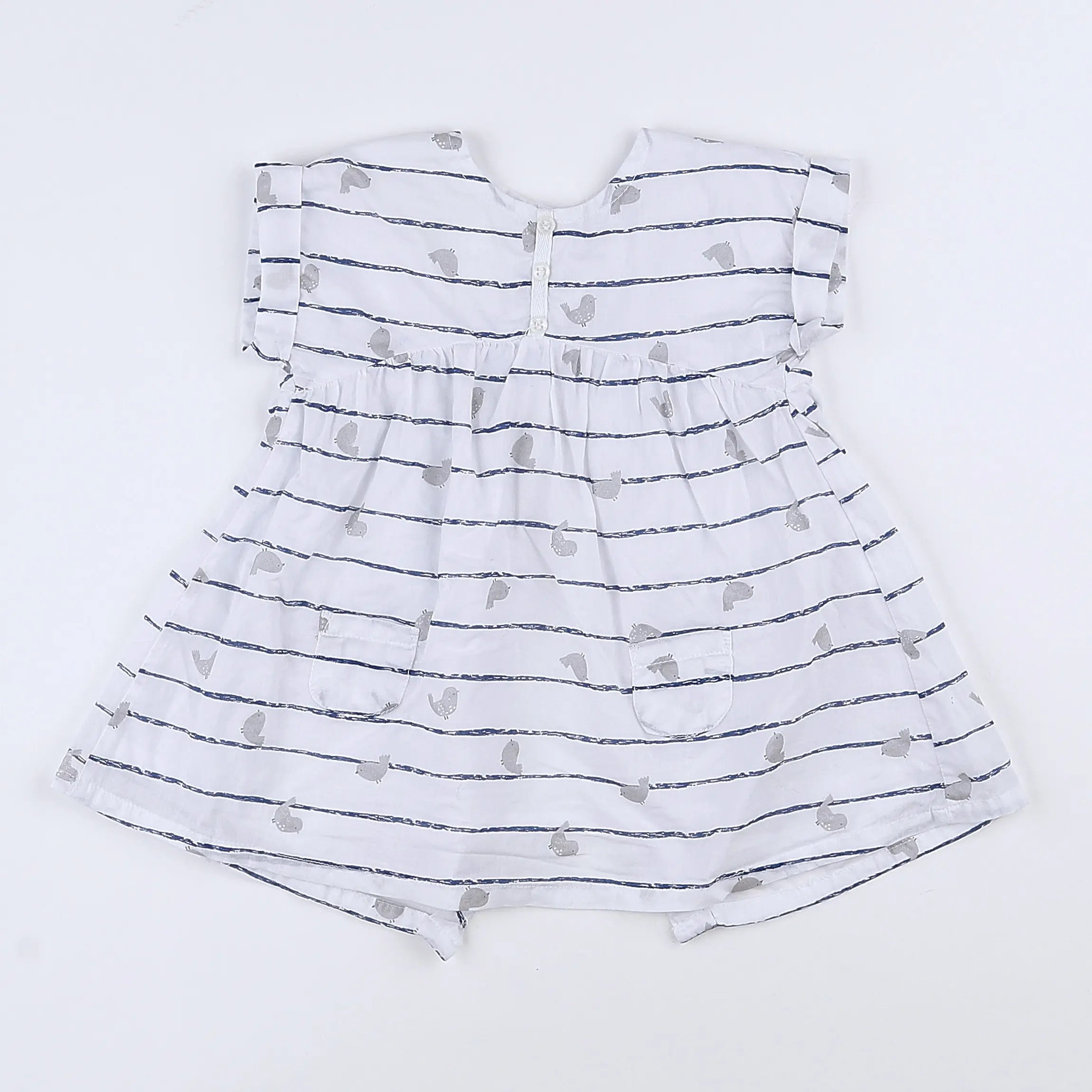 Vertbaudet - robe blanc - 9 mois