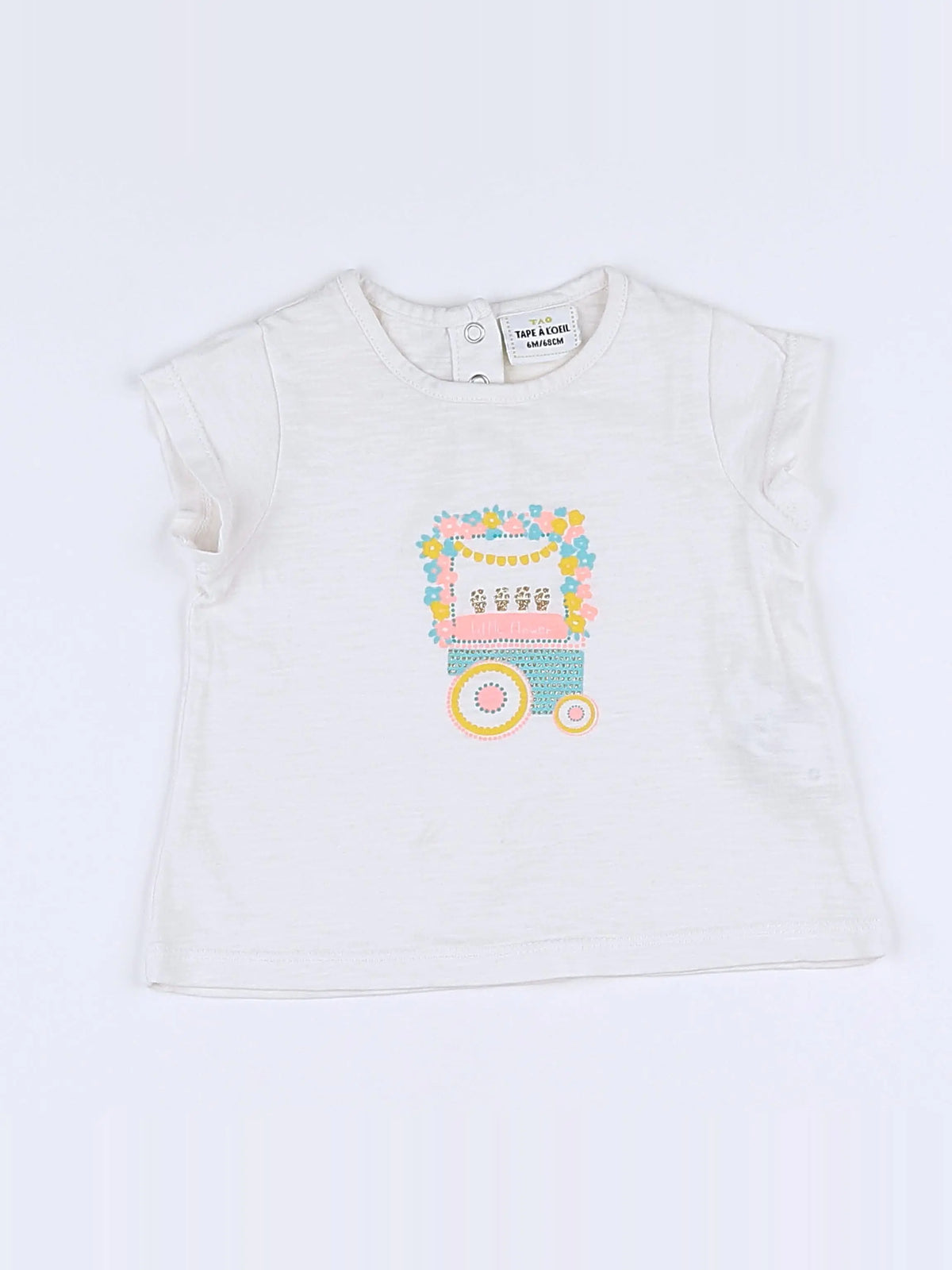 Tape à l'oeil - tee-shirt beige - 6 mois