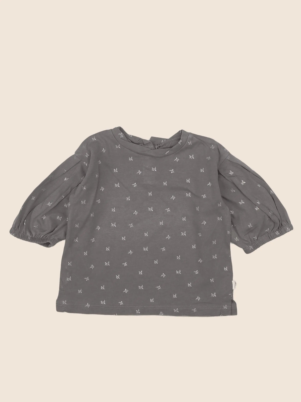 Mango - tee-shirt gris - 9/12 mois