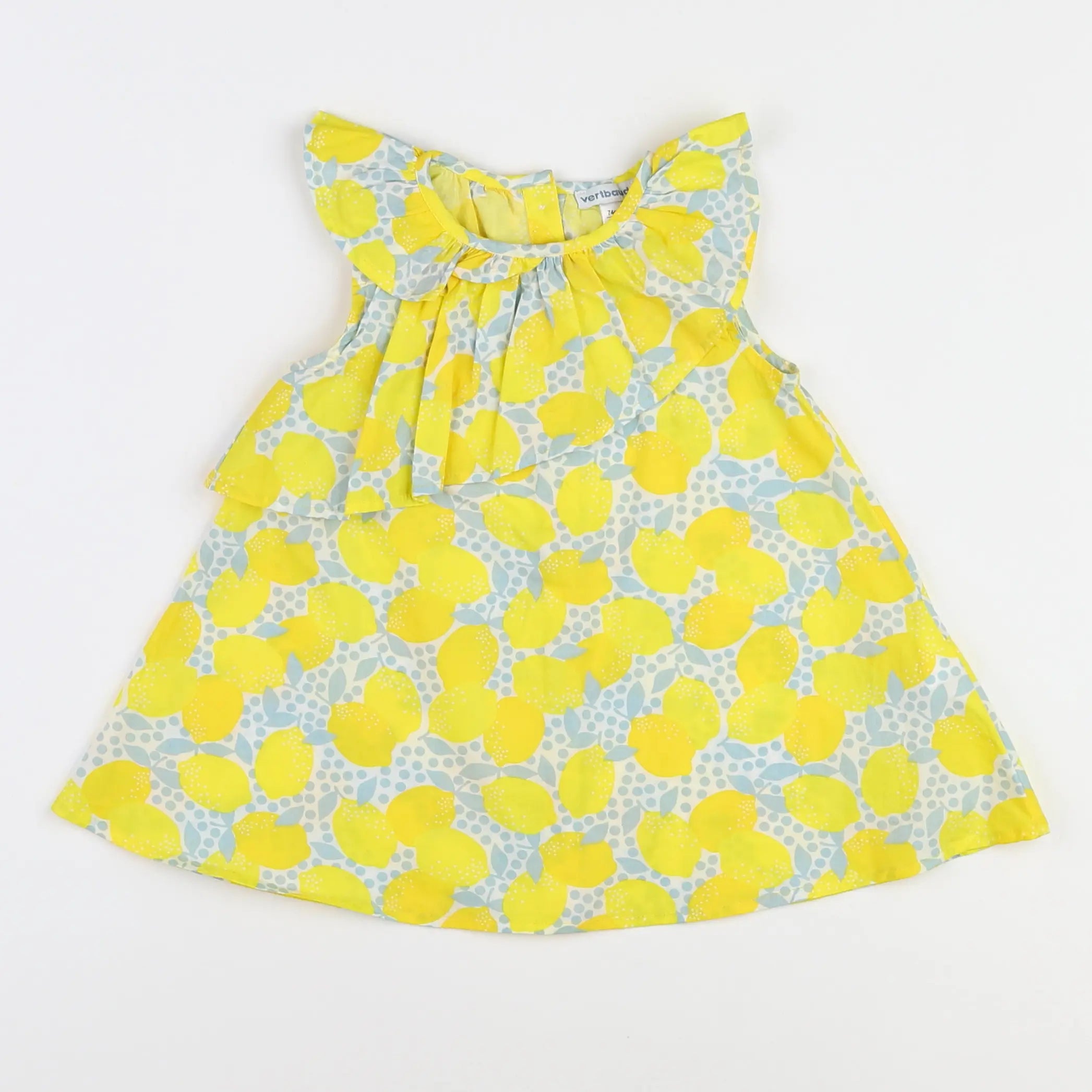 Vertbaudet - robe jaune - 12 mois
