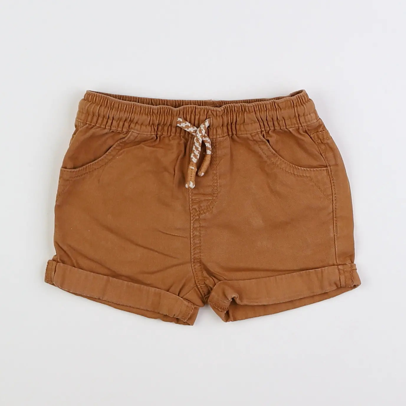 Vertbaudet - short marron - 12 mois
