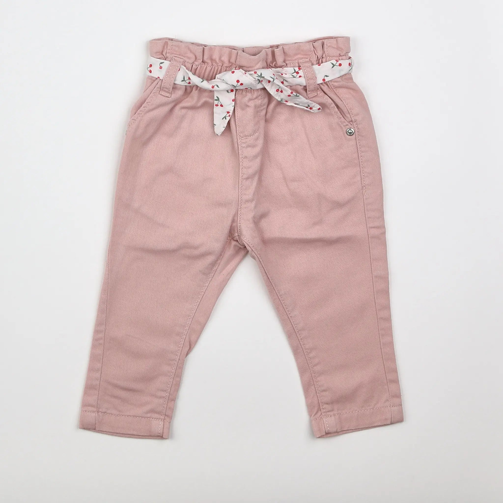 Vertbaudet - pantalon rose - 9 mois