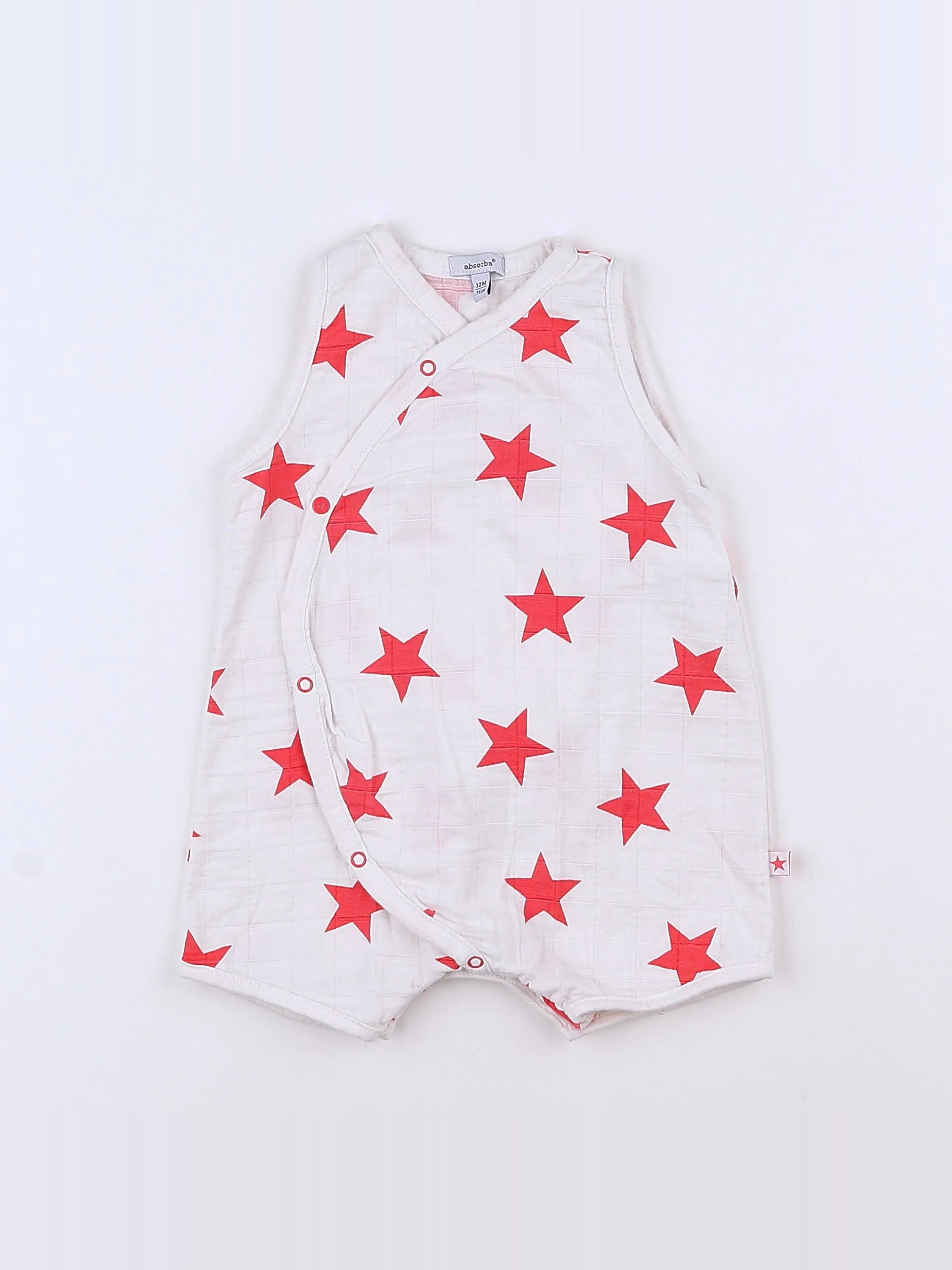 Absorba - combinaison blanc, rose - 12 mois