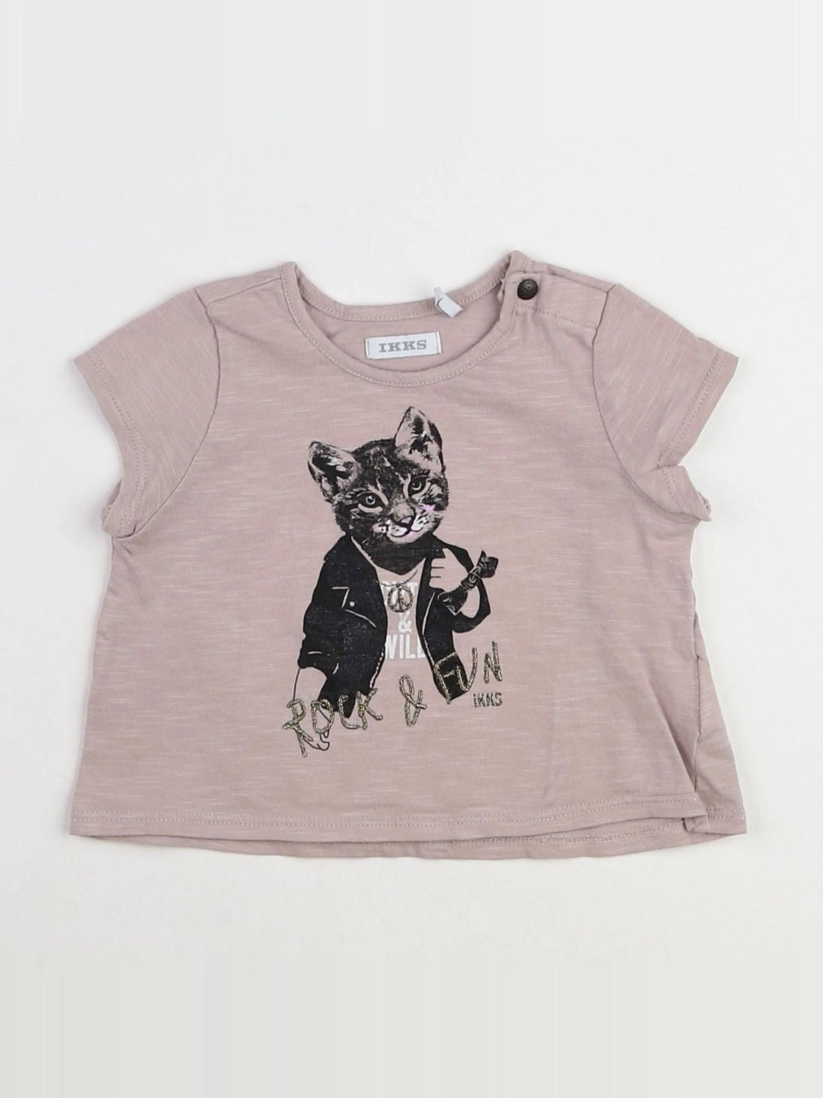 IKKS - tee-shirt marron - 12 mois