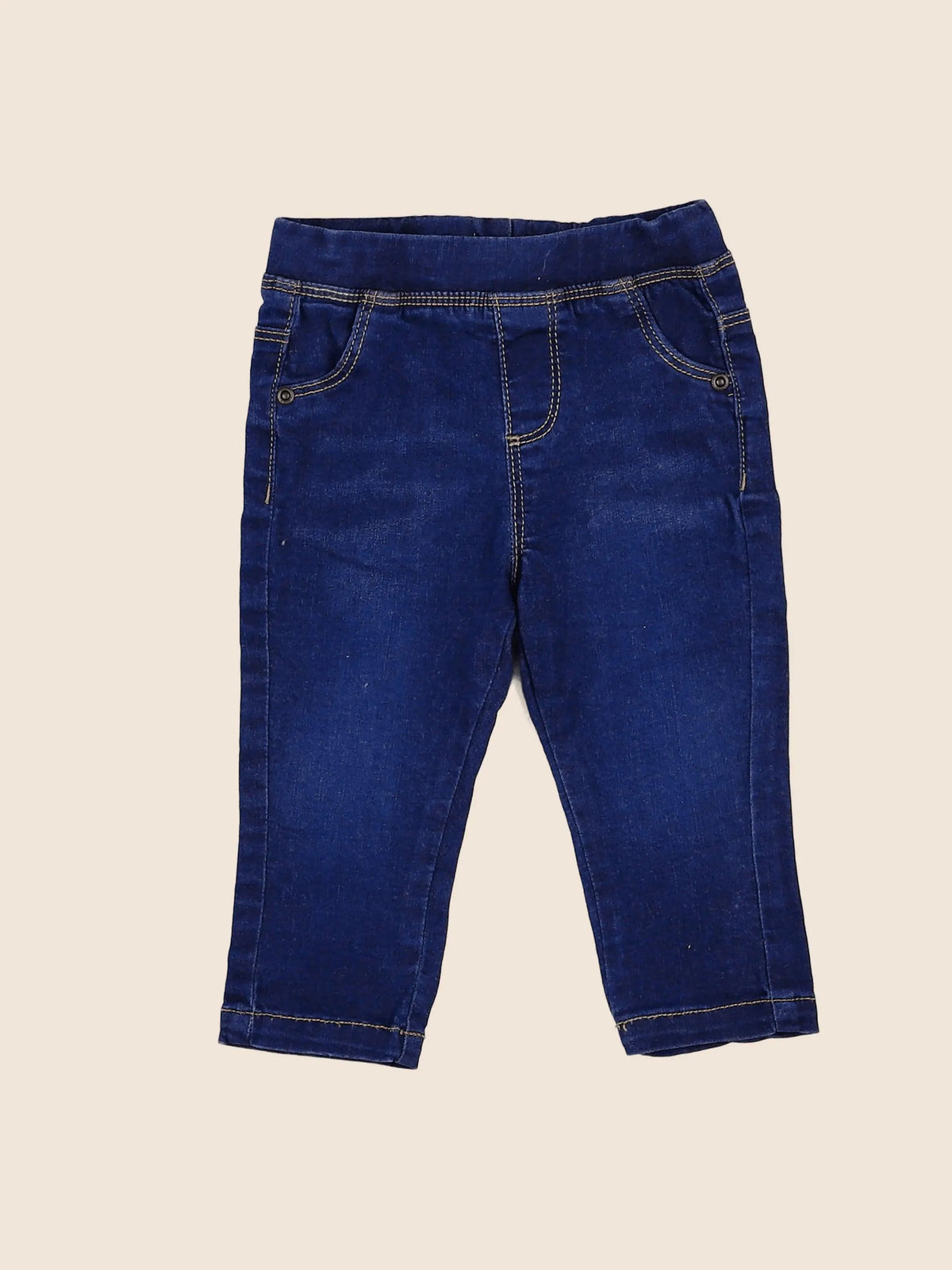 Vertbaudet - jegging bleu - 12 mois