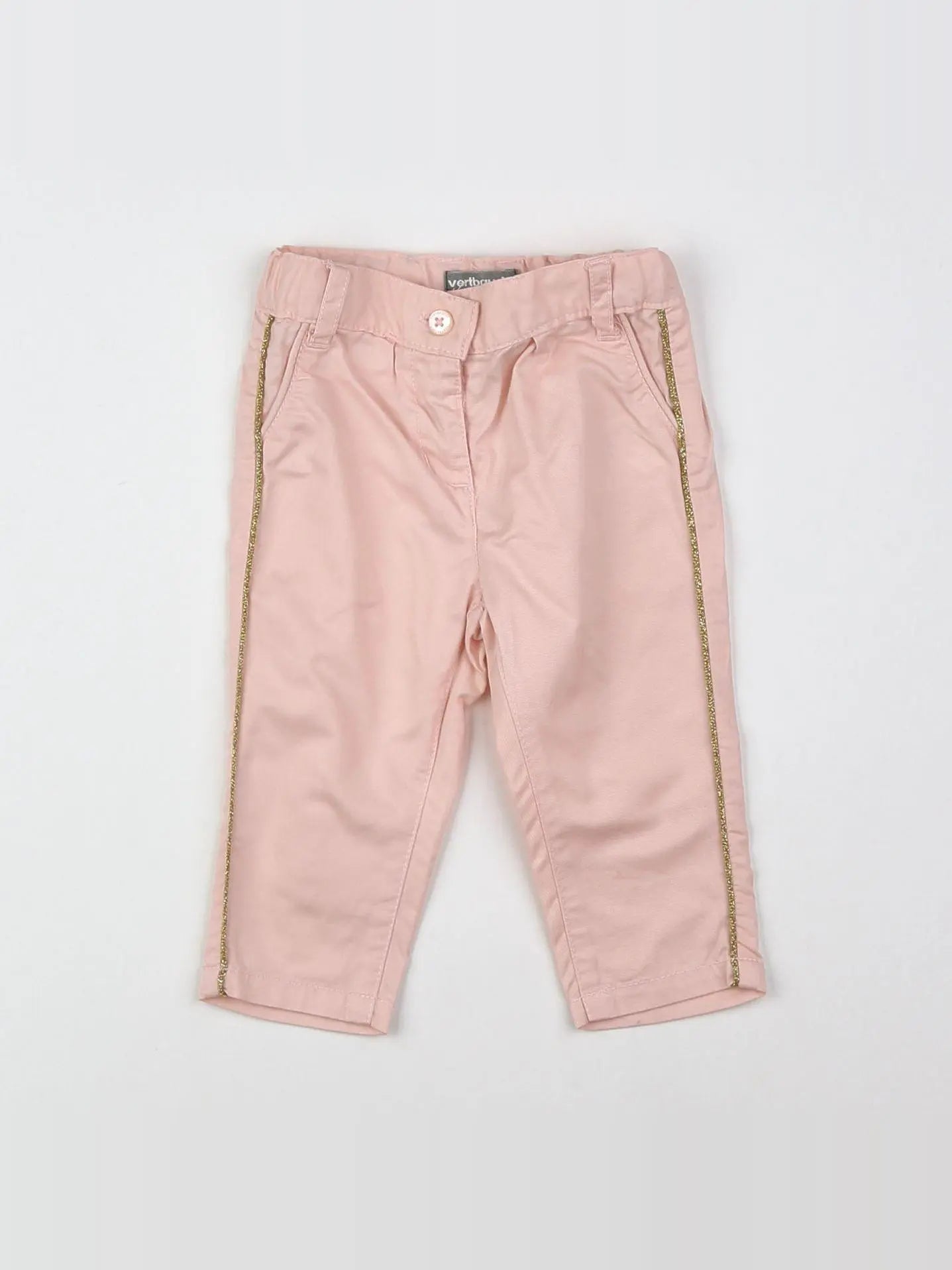 Vertbaudet - pantalon rose - 6 mois