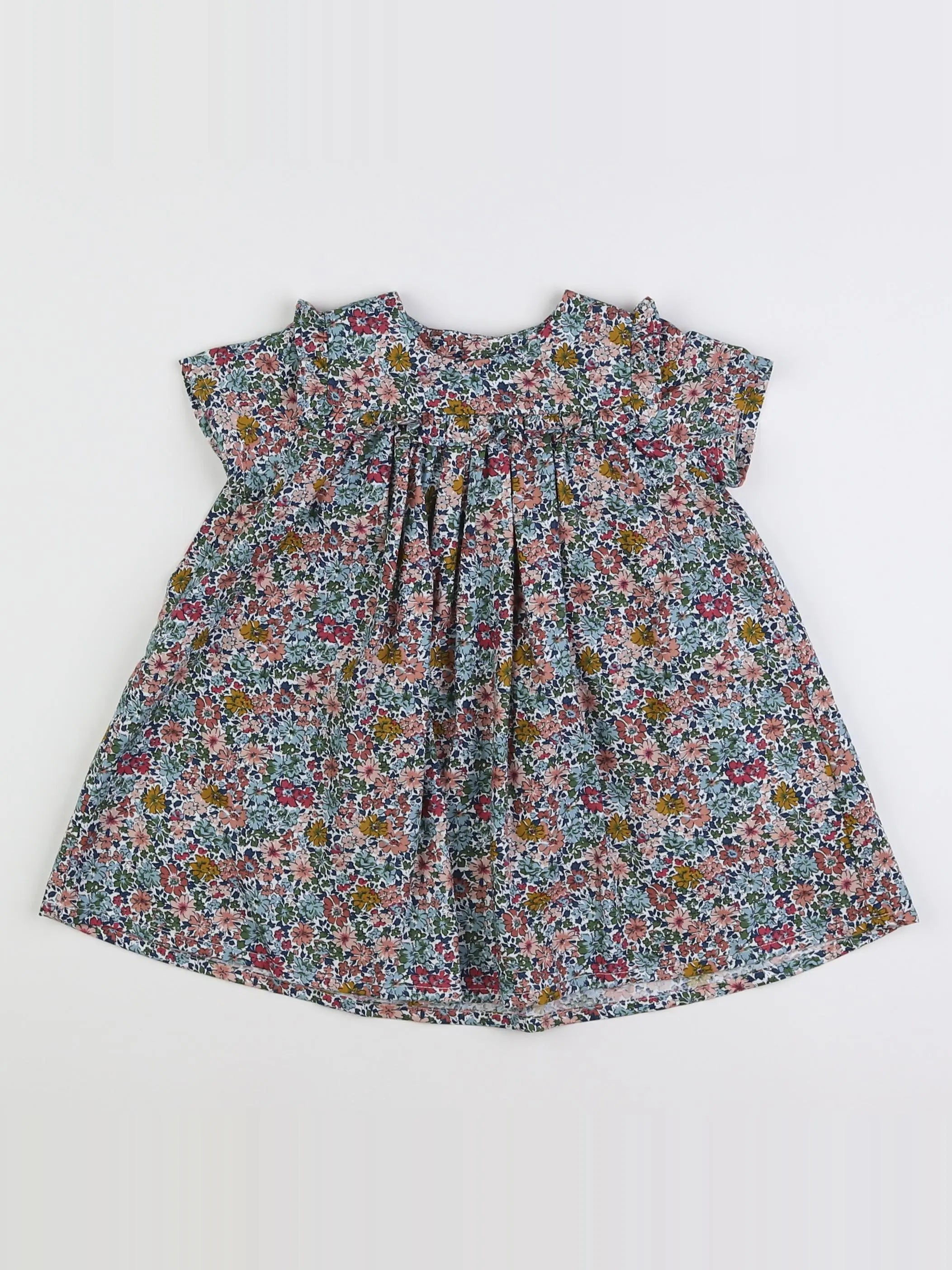 Boutchou - robe multicolore (état neuf) - 12 mois