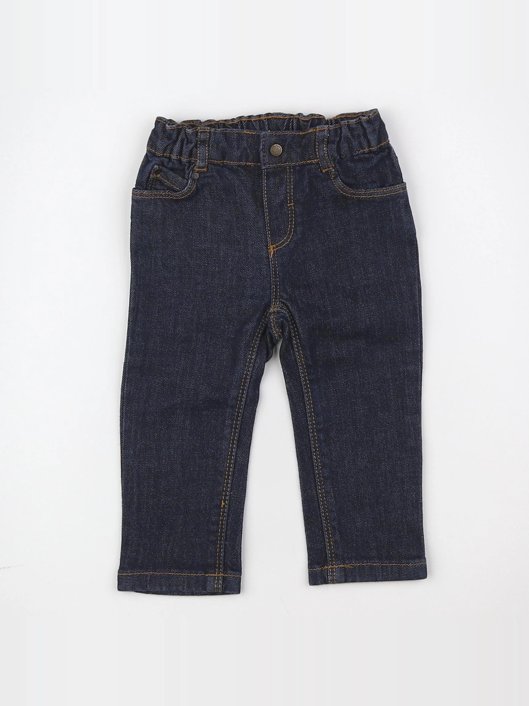 Petit Bateau - jean bleu - 12 mois