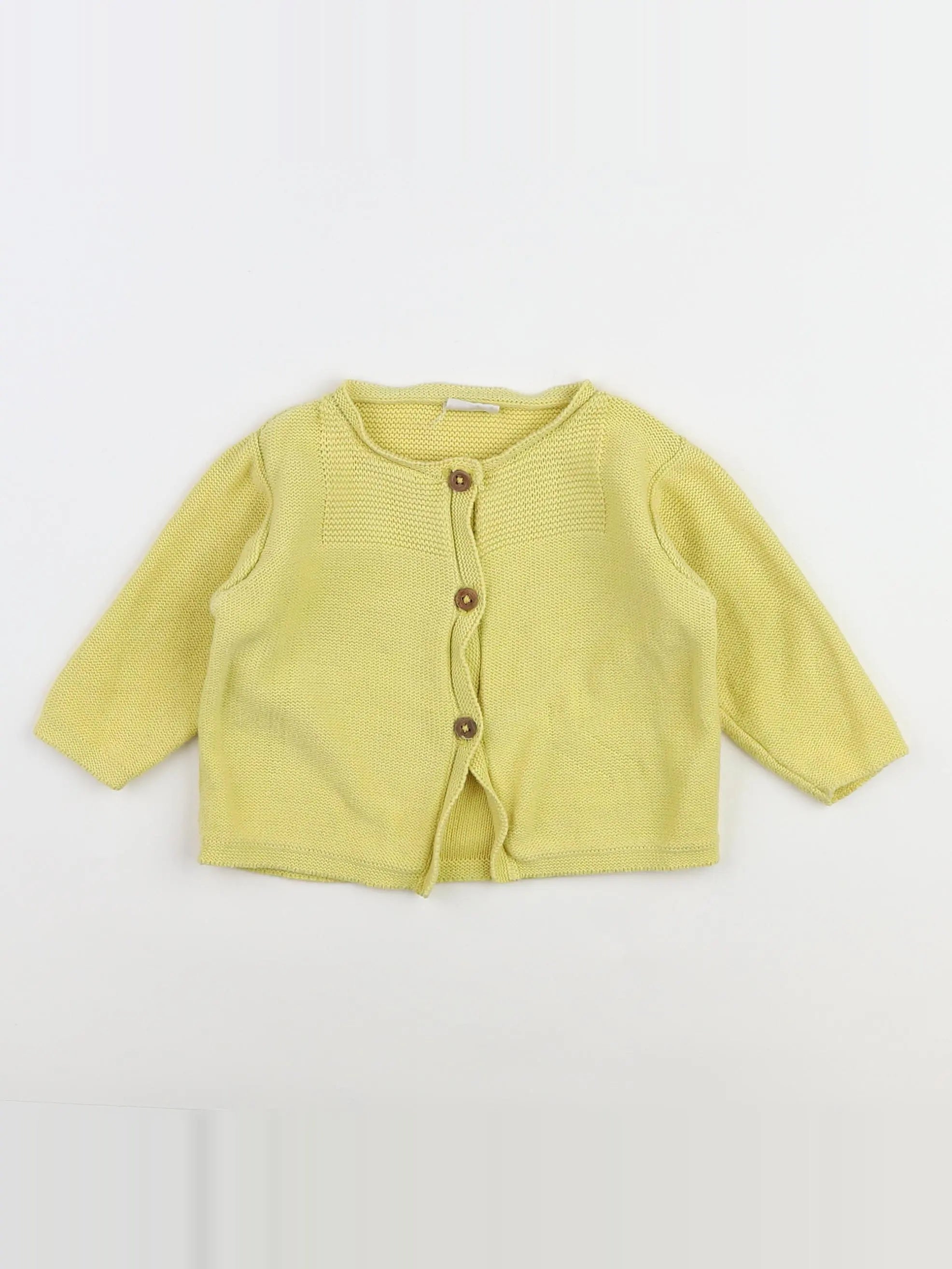 Lililotte - gilet jaune - 9/12 mois