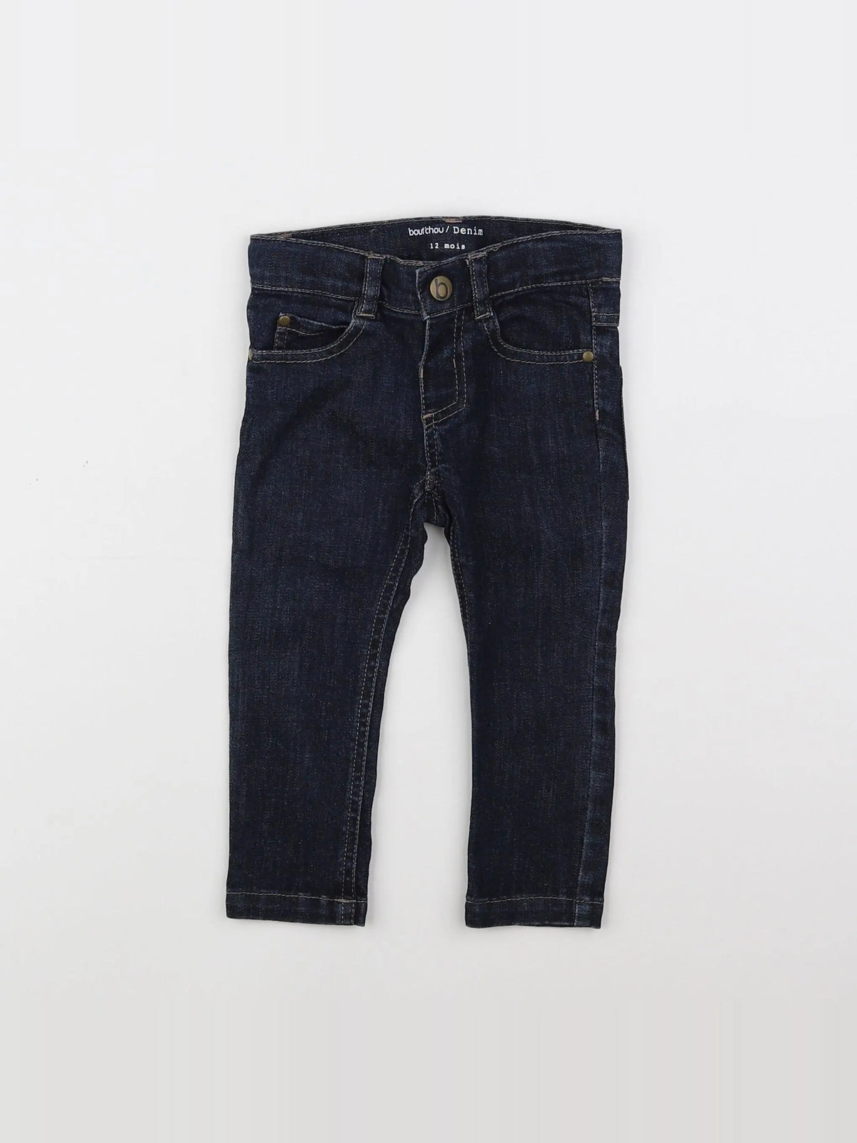 Boutchou - pantalon bleu - 12 mois