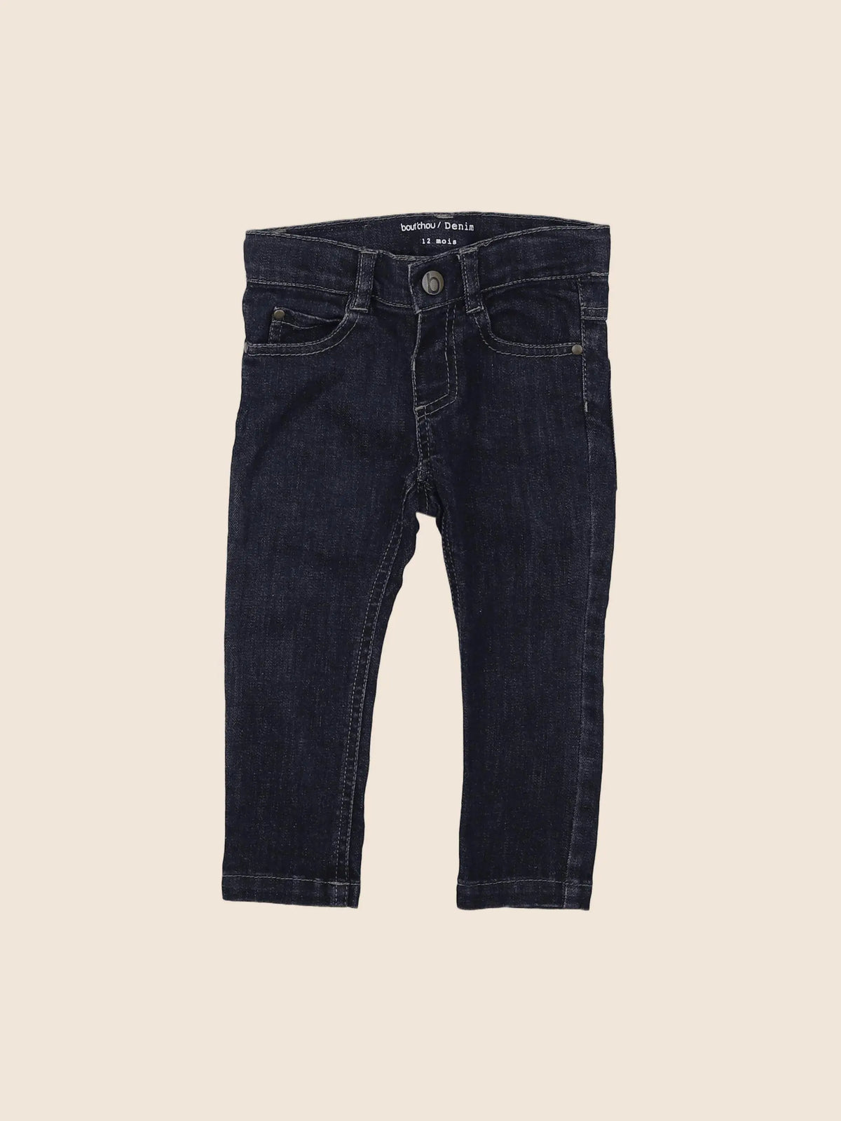 Boutchou - pantalon bleu - 12 mois