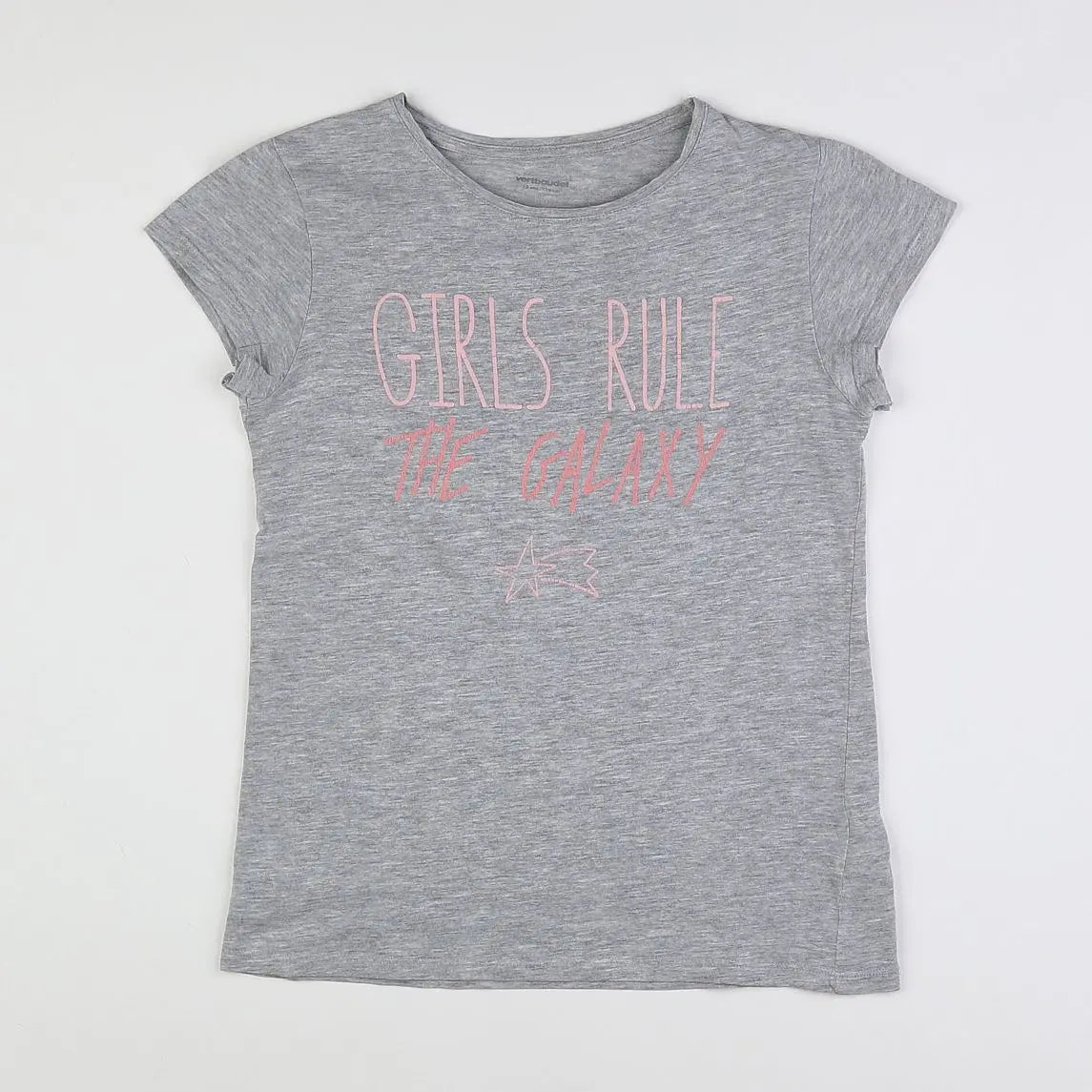Vertbaudet - tee-shirt gris - 10 ans