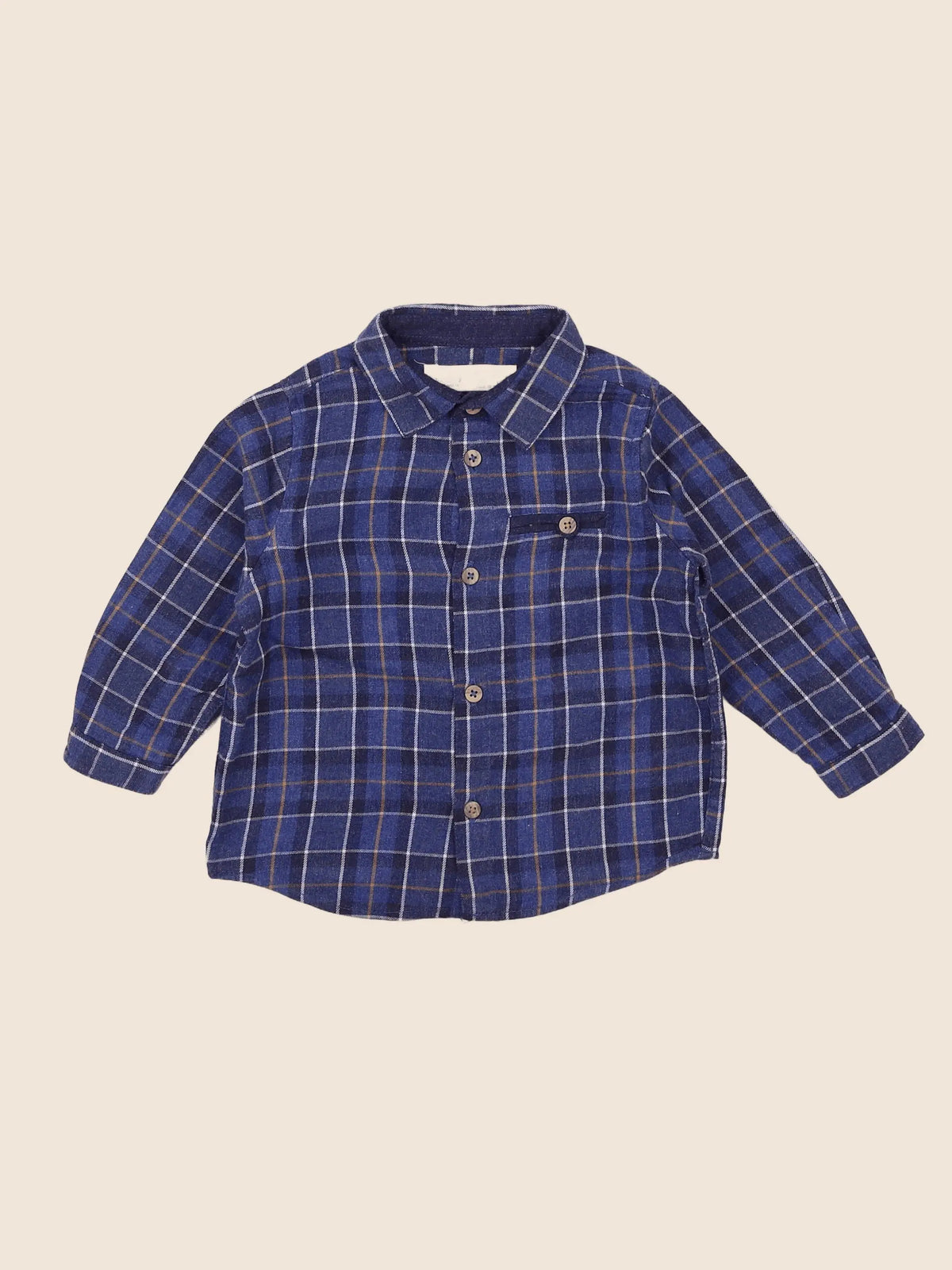 Zara - chemise bleu - 12 mois