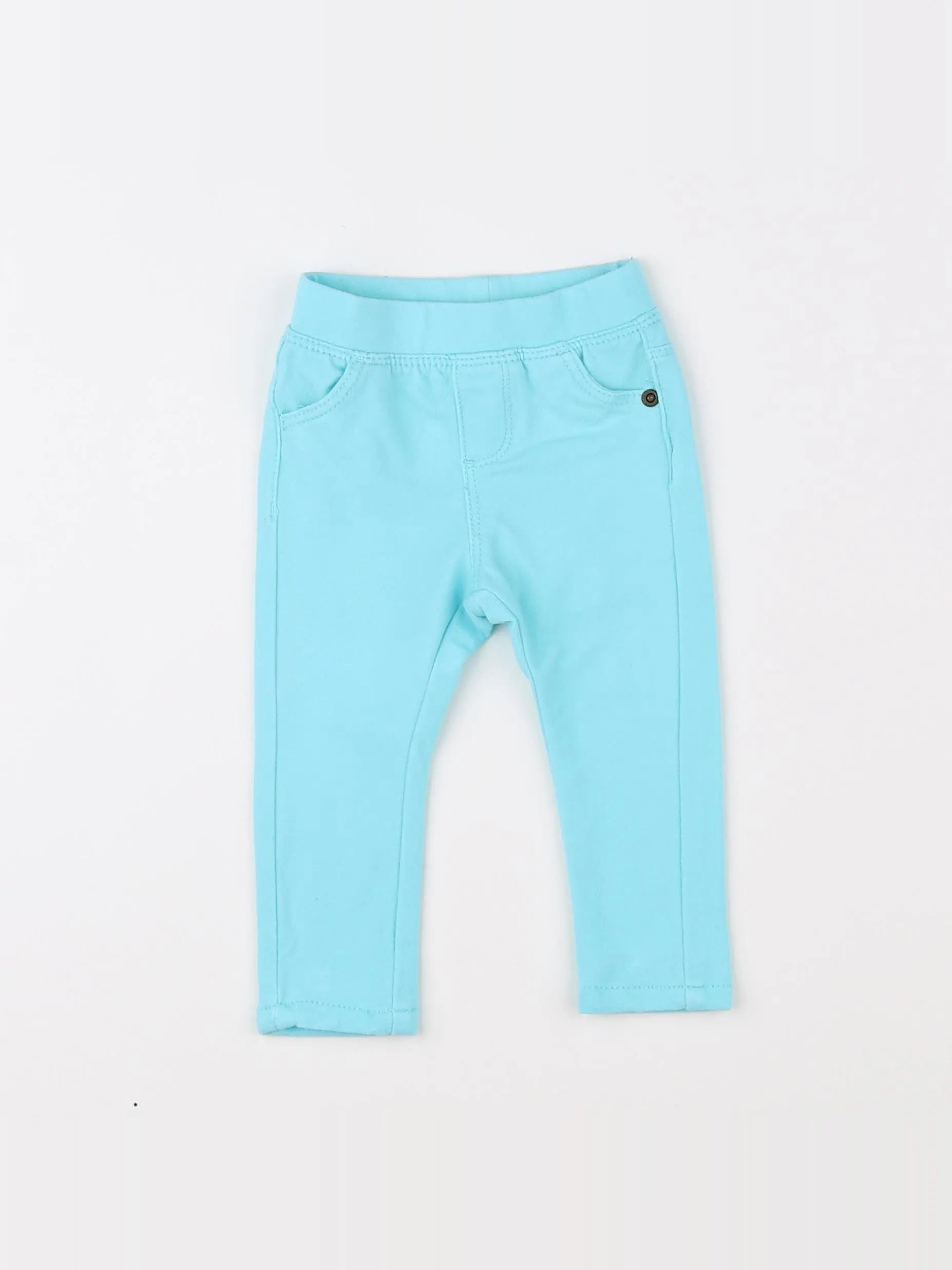 Vertbaudet - jegging bleu - 6 mois