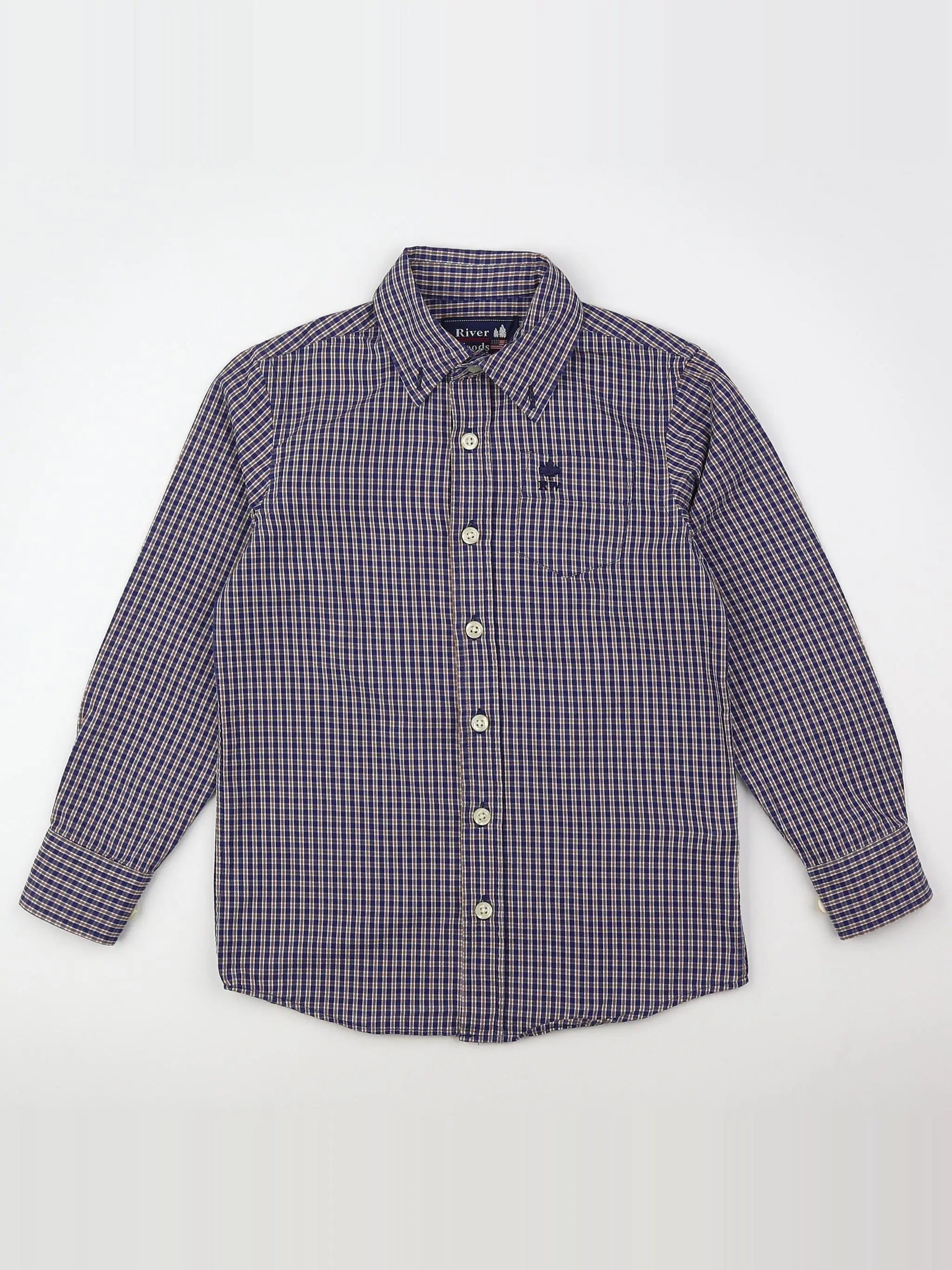 River Woods - chemise jaune, bleu - 6 ans