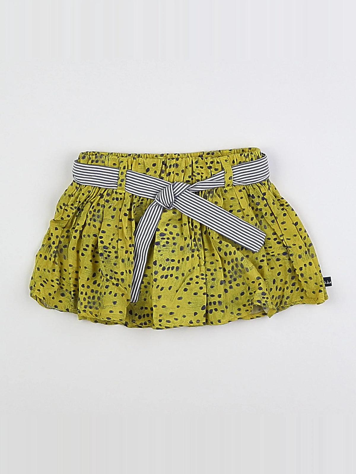 IKKS - jupe short jaune, bleu - 12 mois