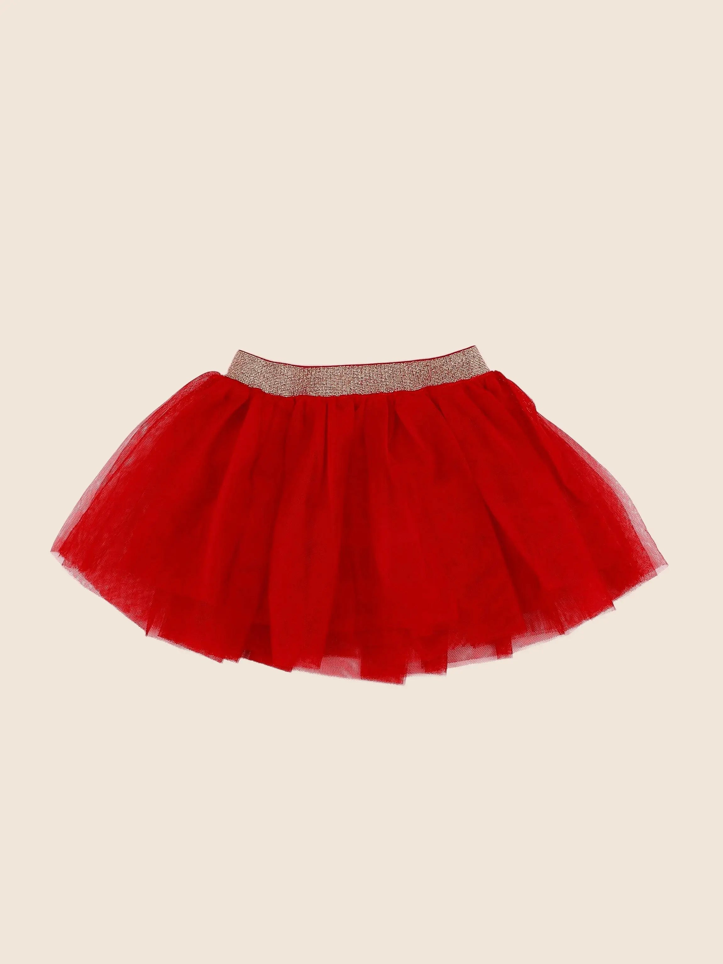 Vertbaudet - jupe rouge - 18 mois