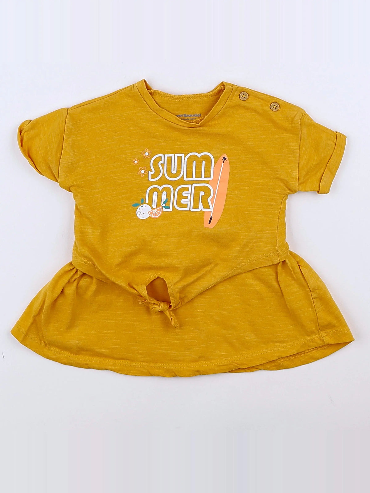 Vertbaudet - robe jaune - 6 mois
