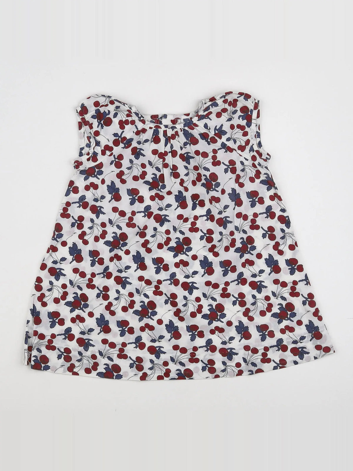 Bonpoint - robe beige, bleu, rouge - 18 mois