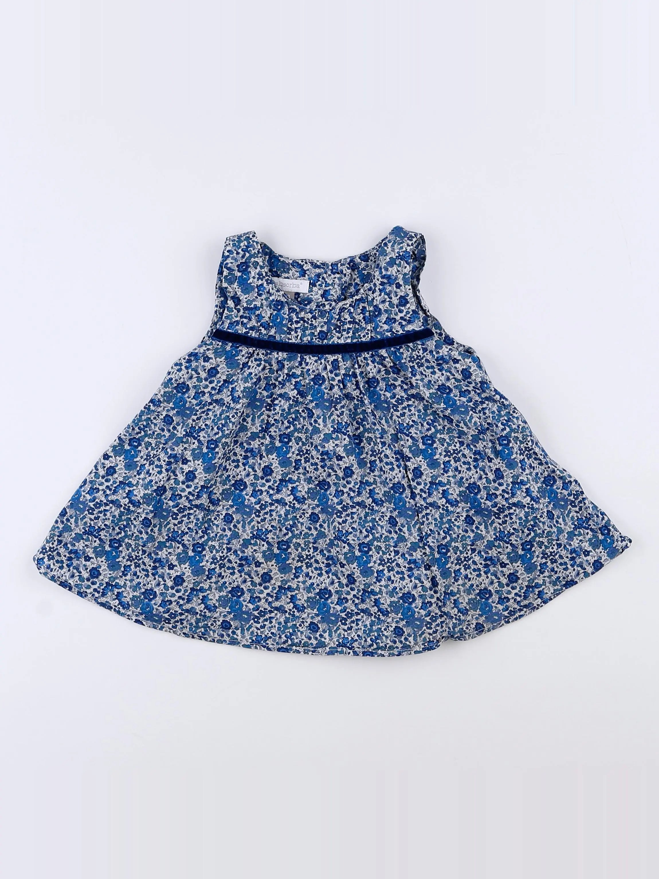 Absorba - robe bleu - 9 mois