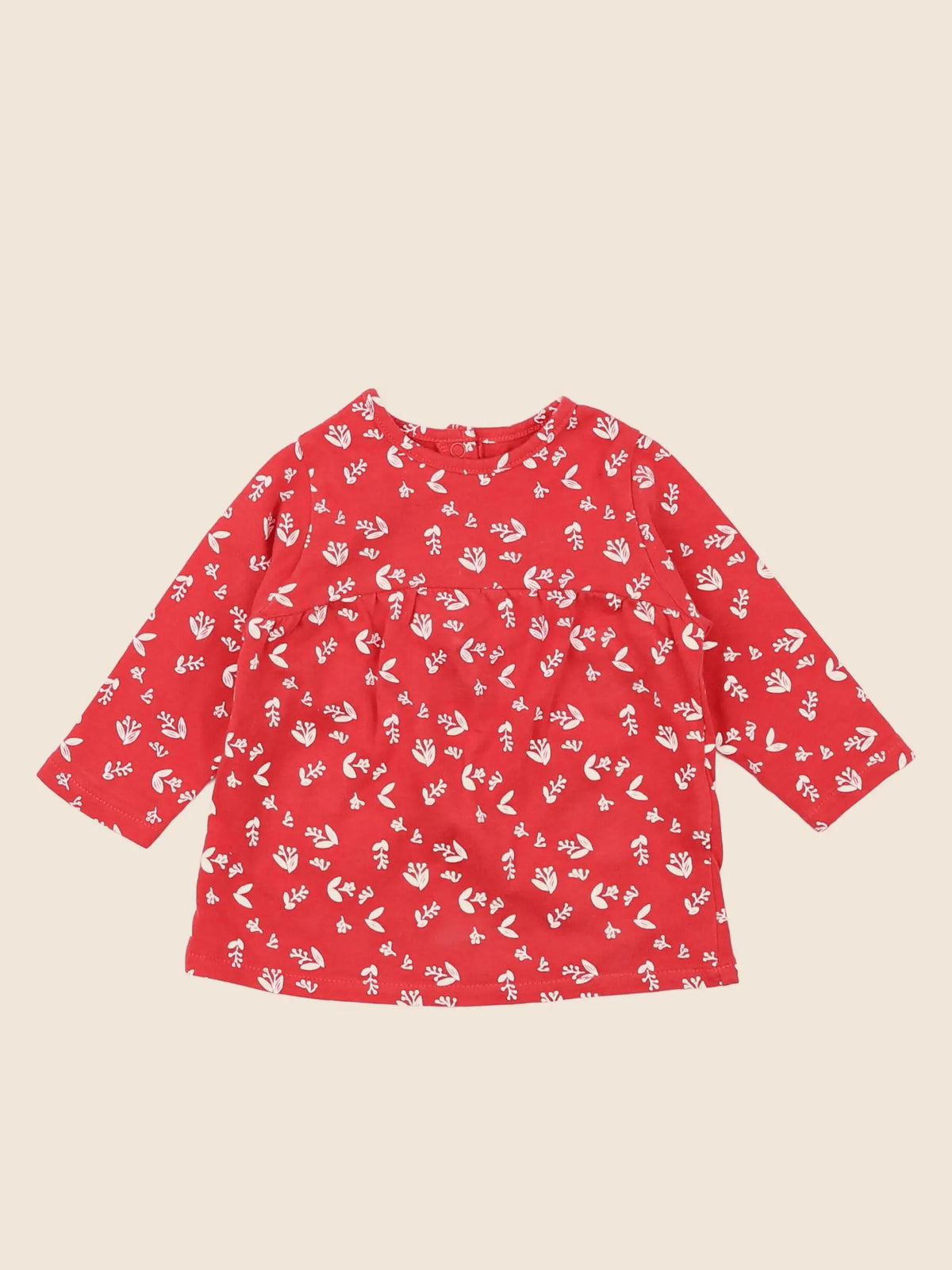 Vertbaudet - tee-shirt rouge - 3 mois