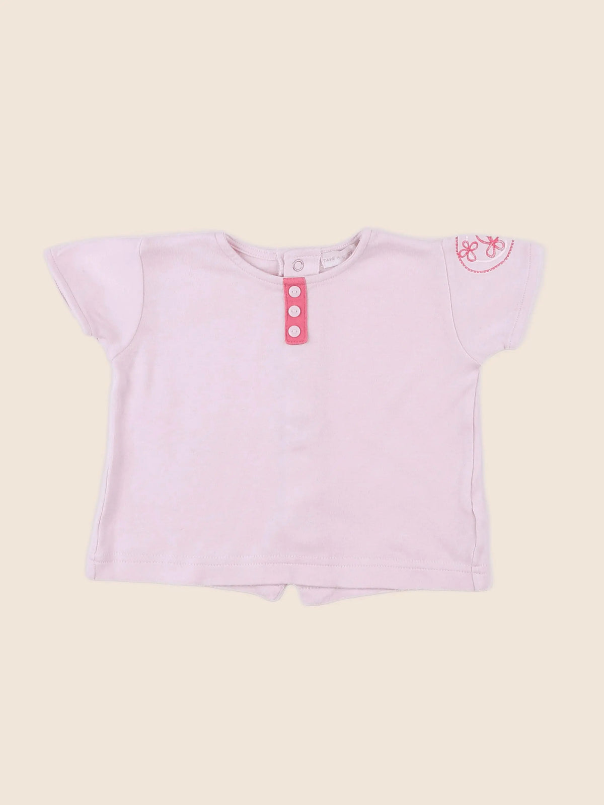 Tape à l'oeil - tee-shirt rose - 6 mois