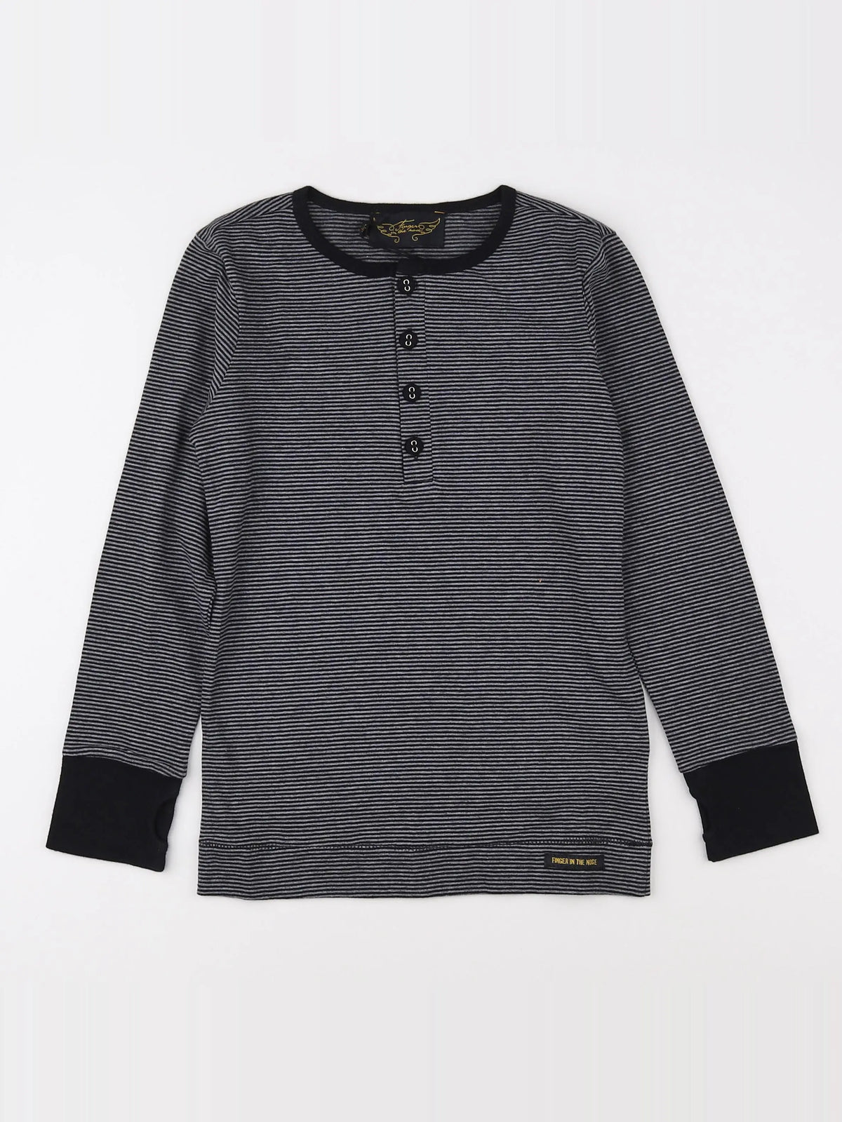 Finger in the nose - tee-shirt noir (état neuf) - 6/7 ans