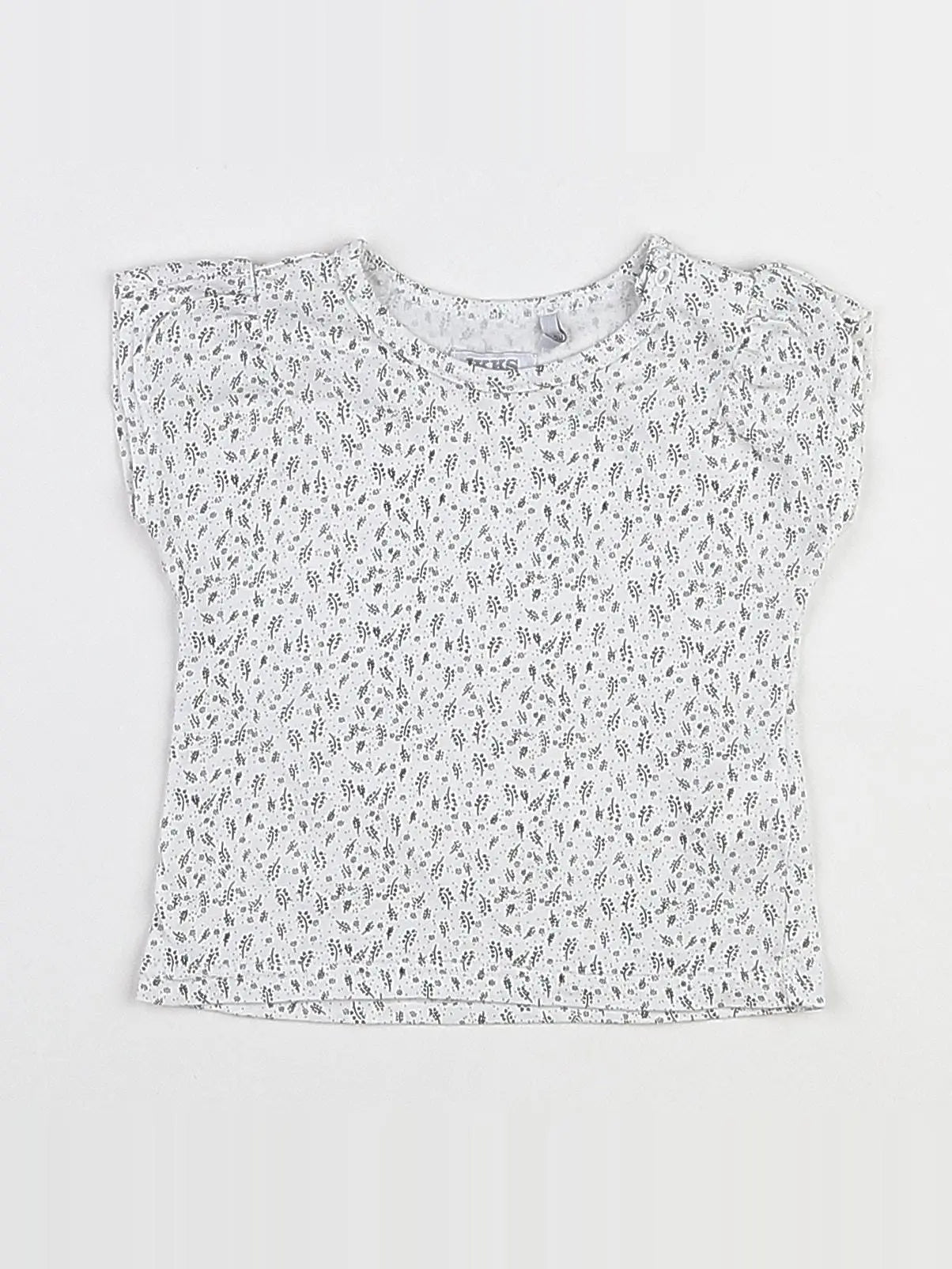 IKKS - tee-shirt blanc, noir - 3 mois