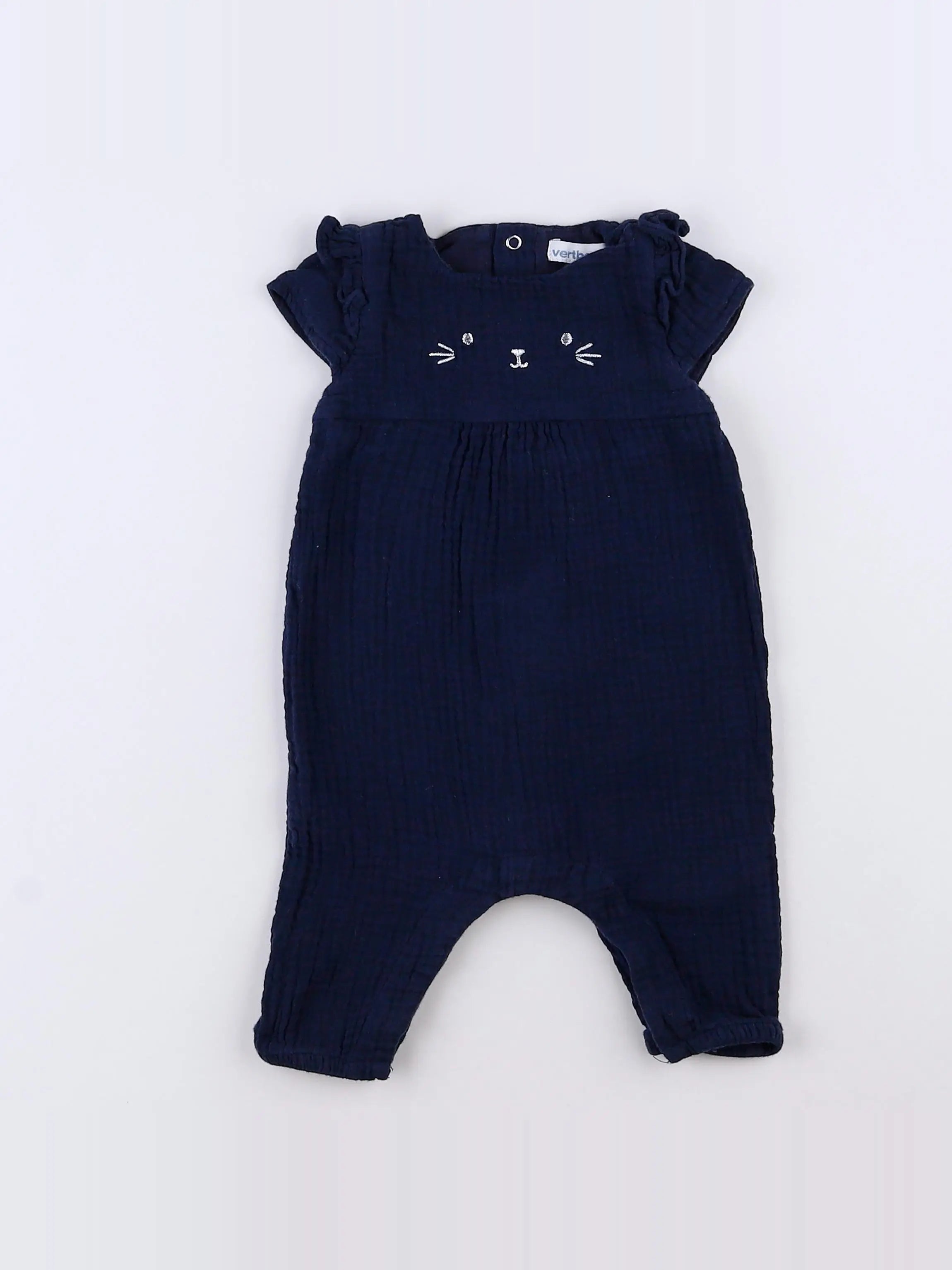 Vertbaudet - combinaison bleu - 3 mois
