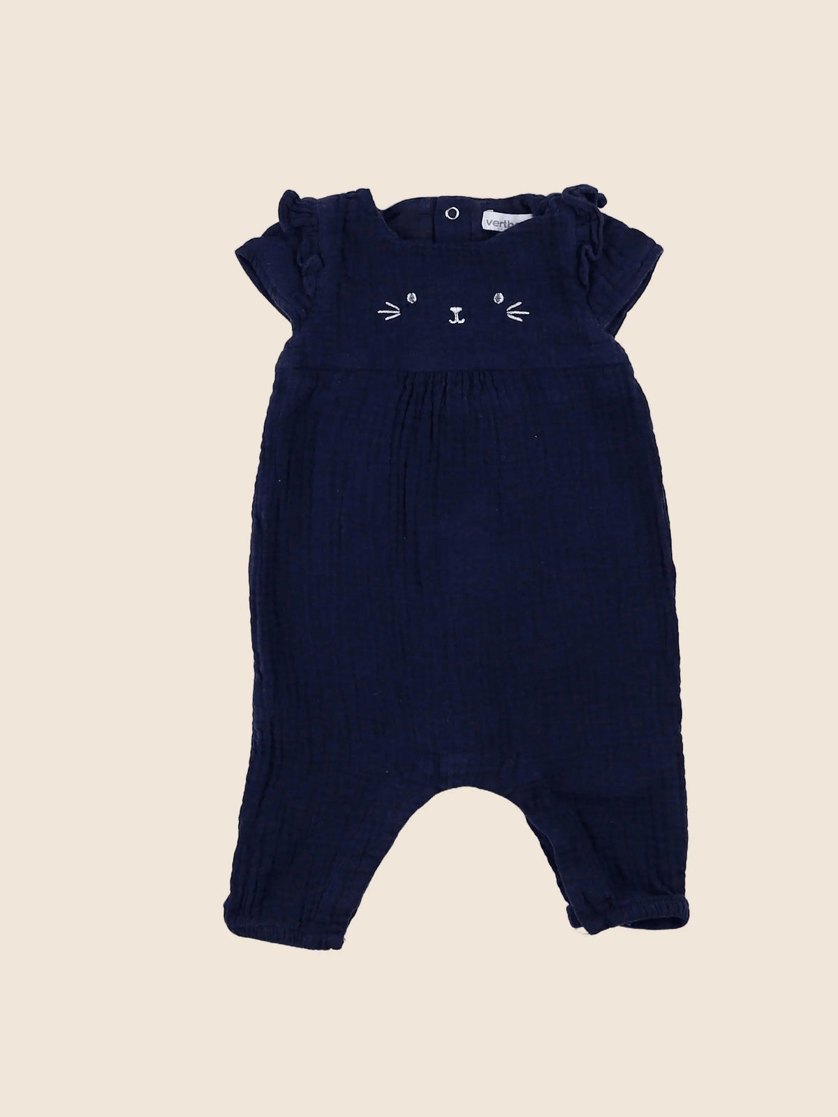 Vertbaudet - combinaison bleu - 3 mois