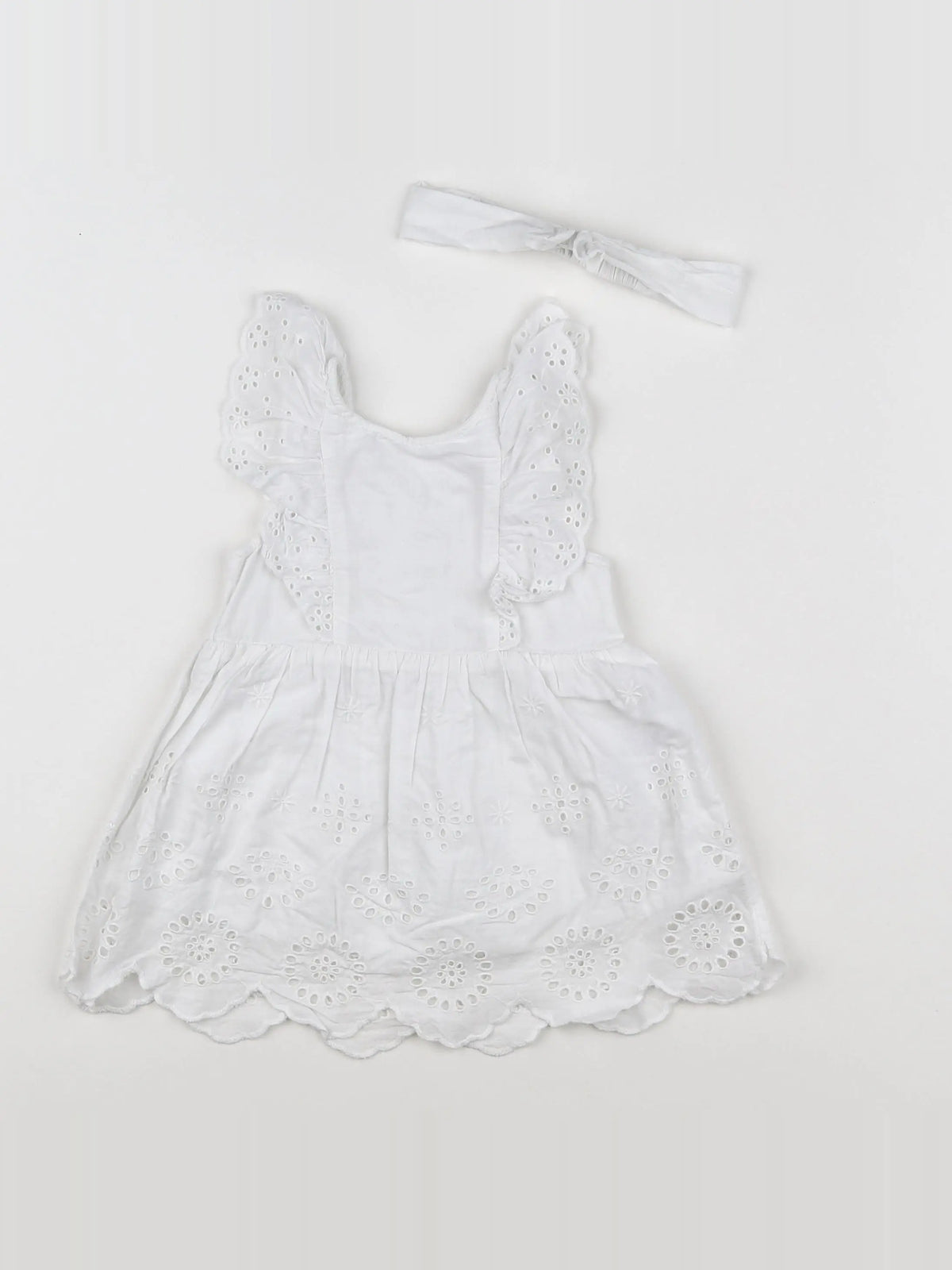 Vertbaudet - robe blanc - 6 mois