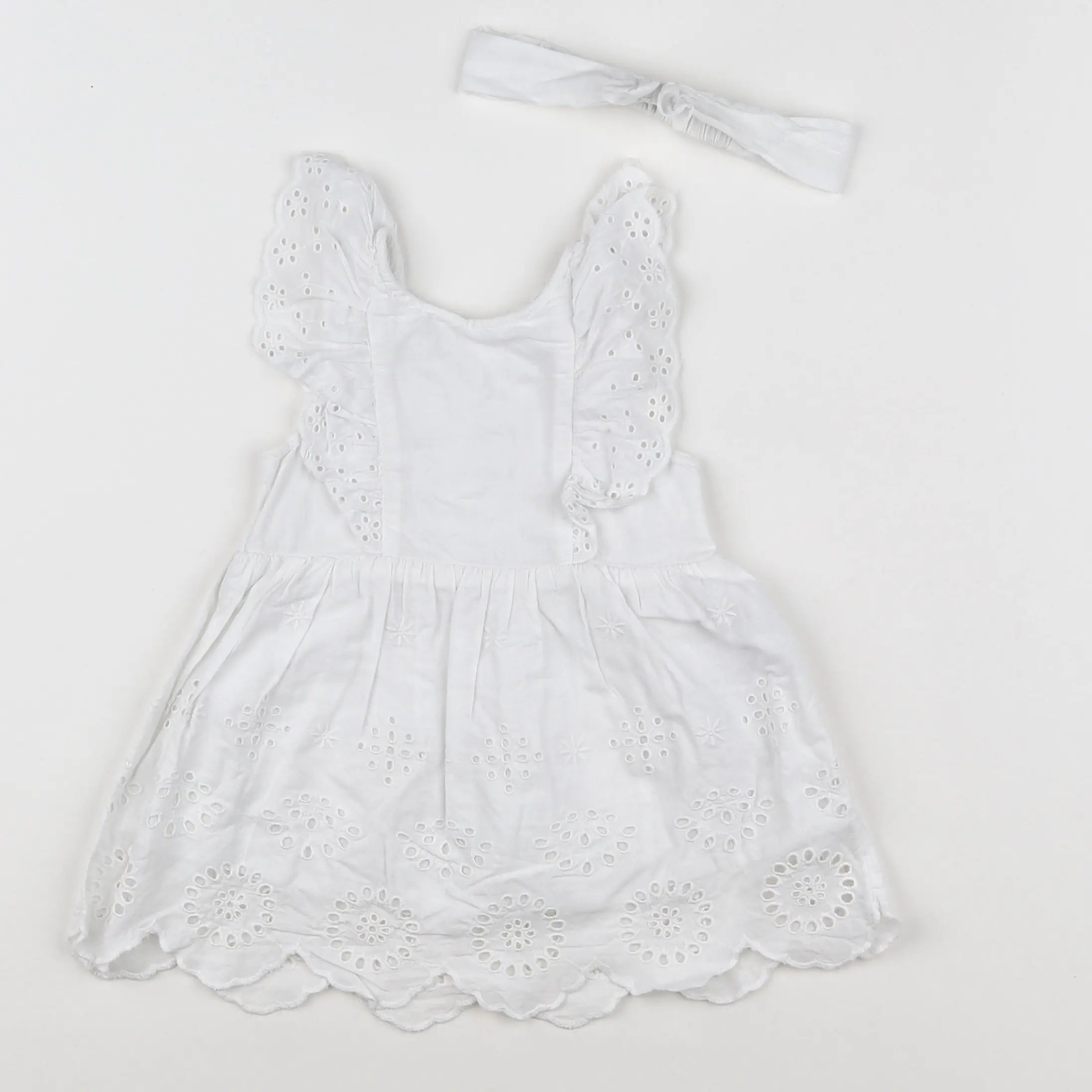 Vertbaudet - robe blanc - 6 mois