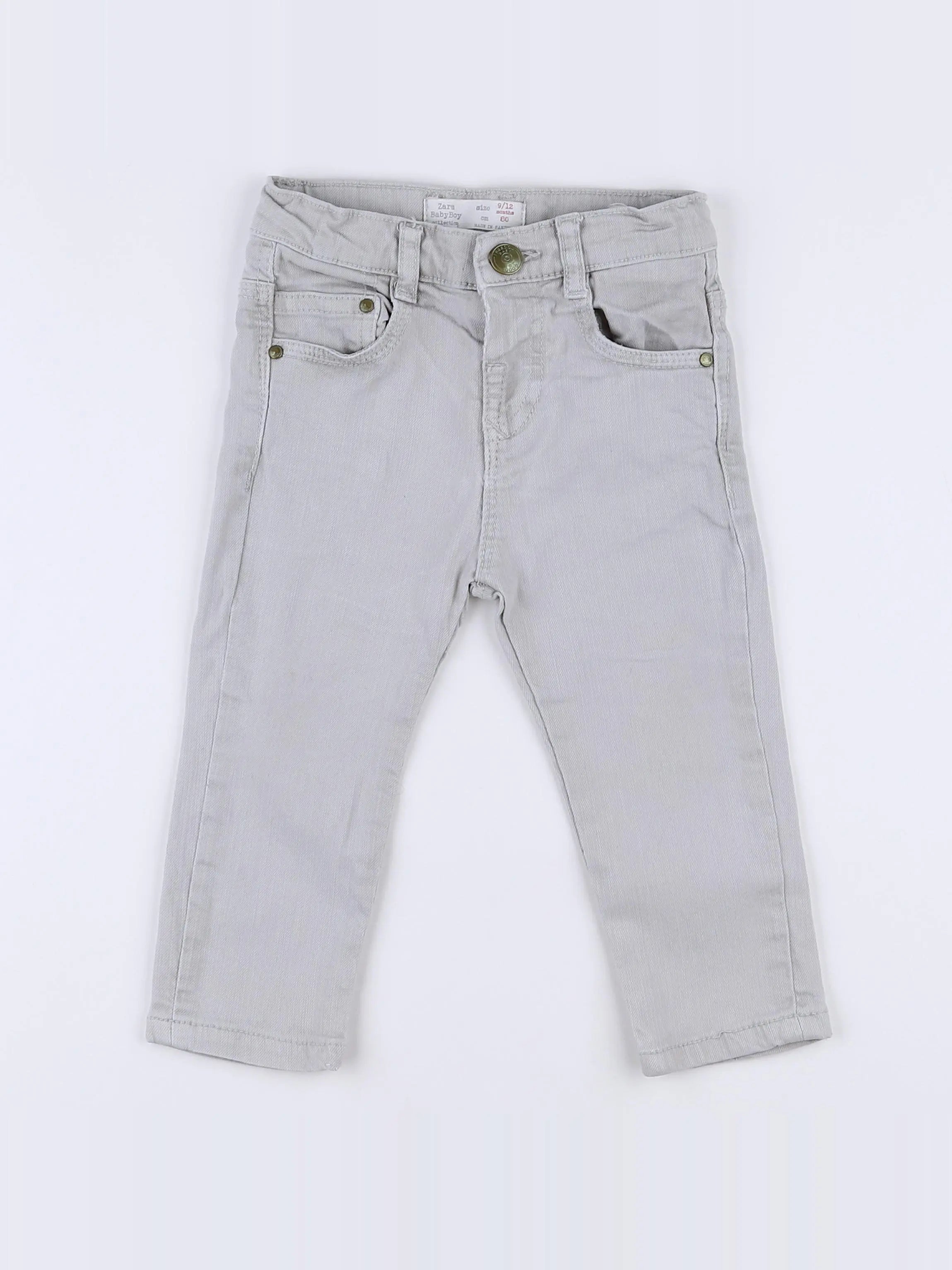 Zara - jean beige - 9/12 mois