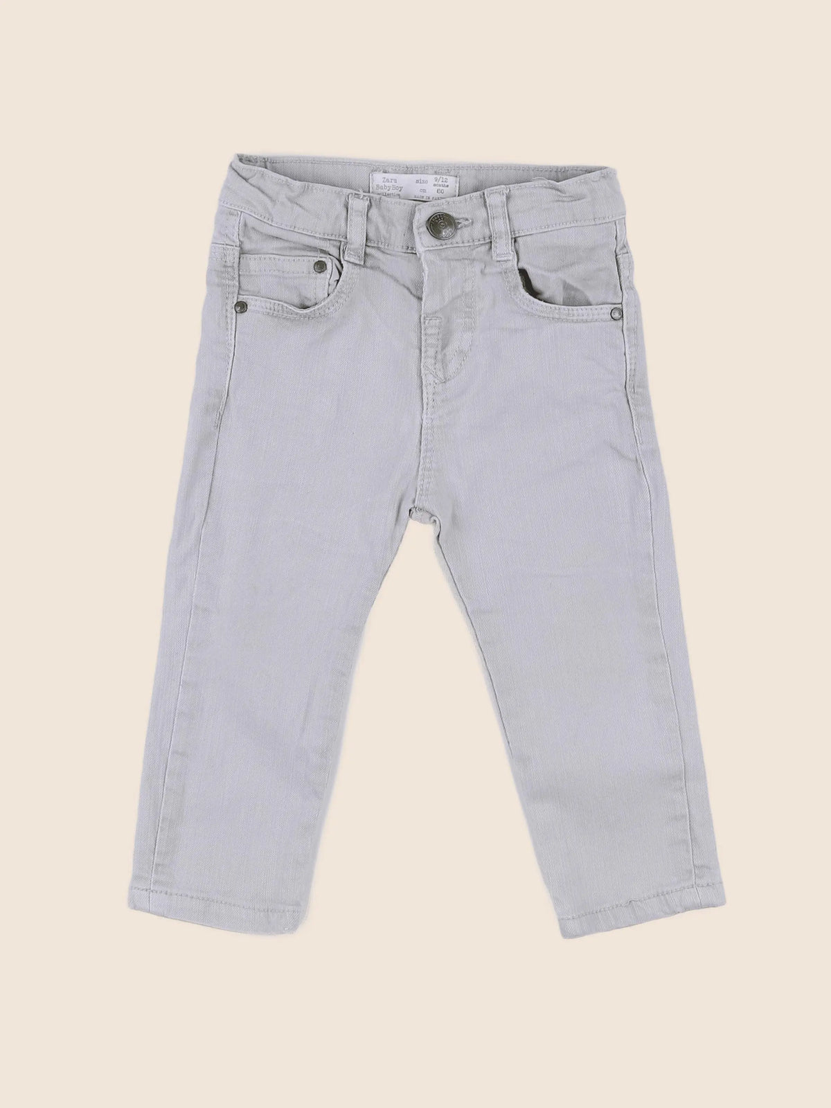 Zara - jean beige - 9/12 mois