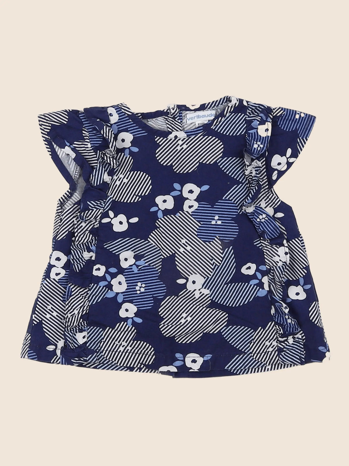 Vertbaudet - blouse bleu - 18 mois