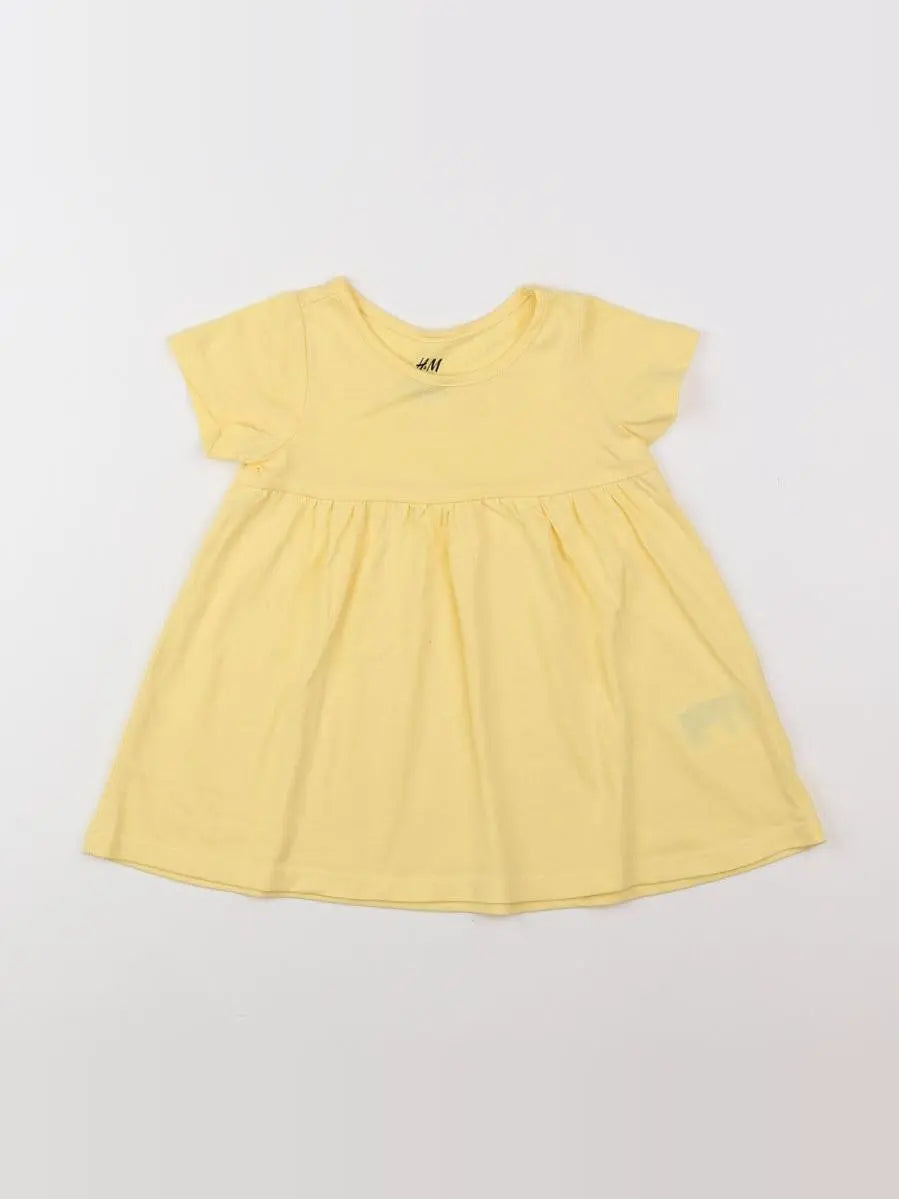H&M - robe jaune - 9 mois
