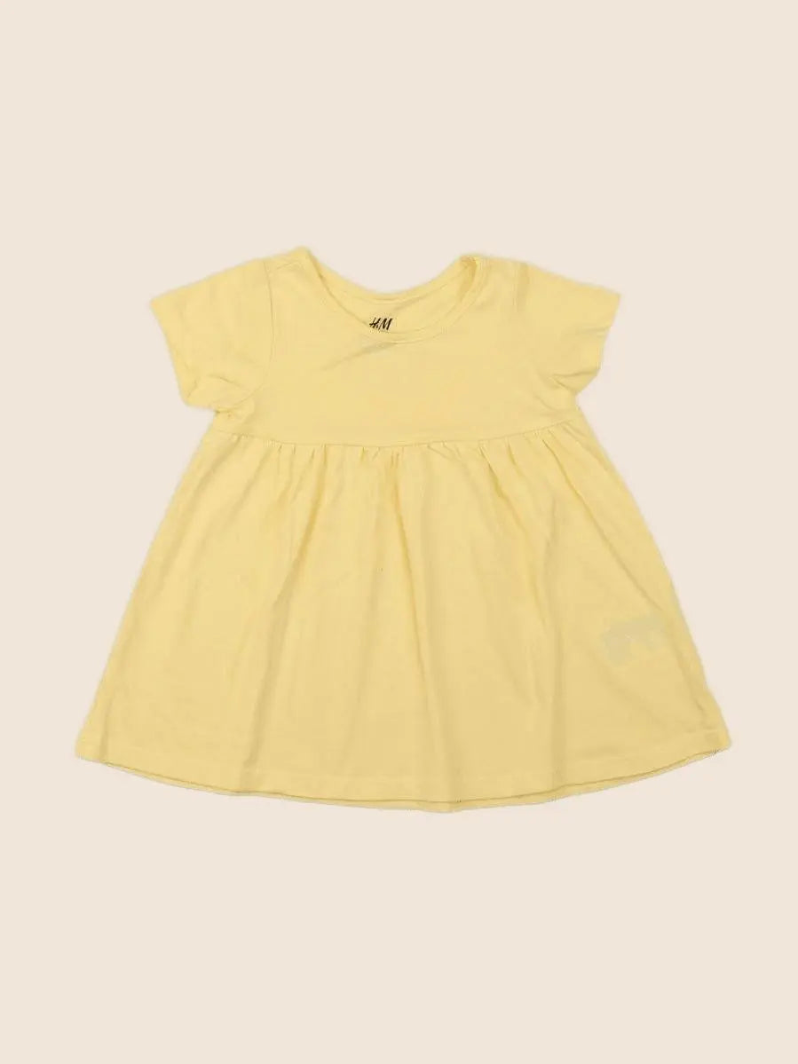 H&M - robe jaune - 9 mois