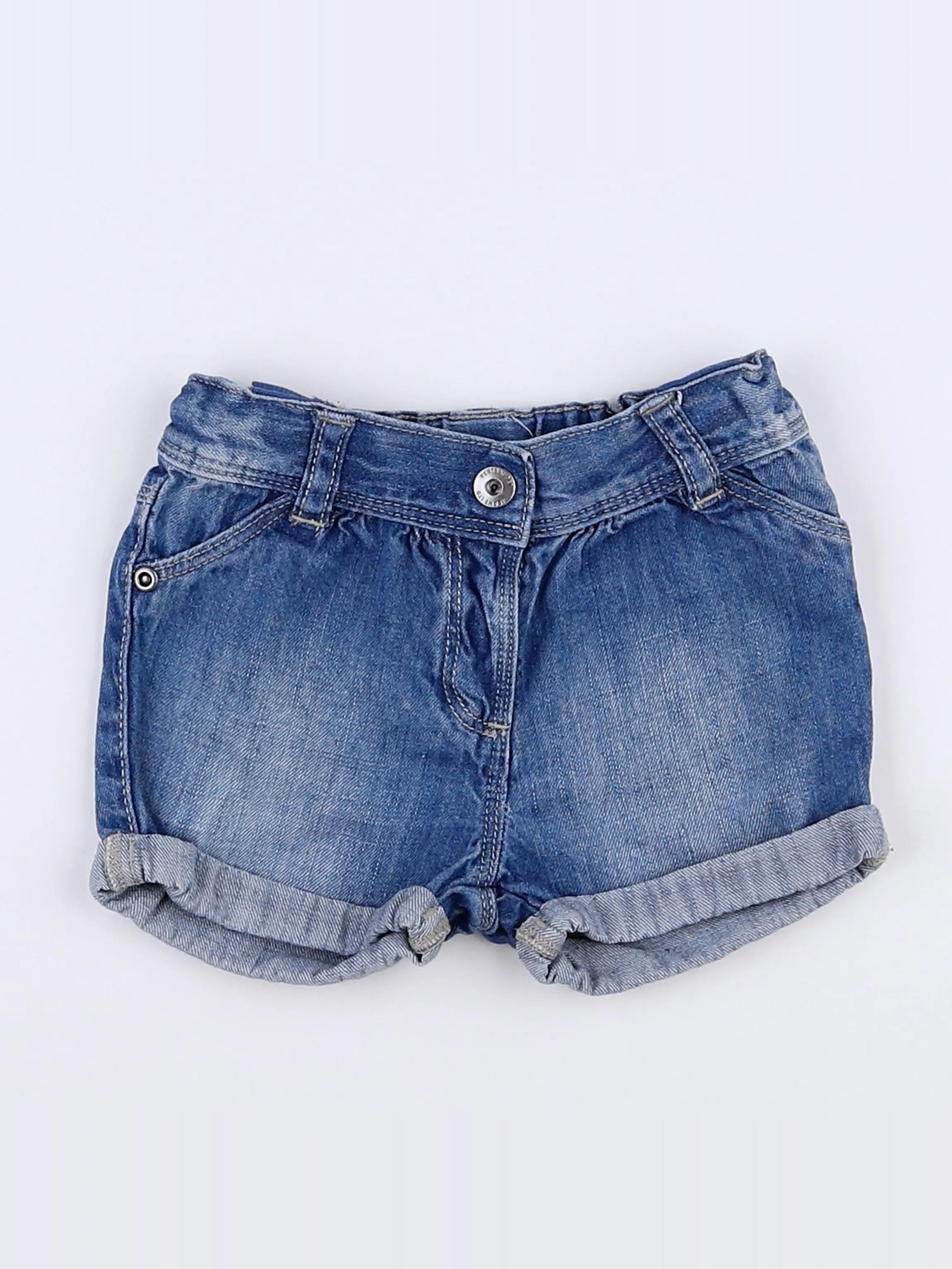 Vertbaudet - short bleu - 12 mois