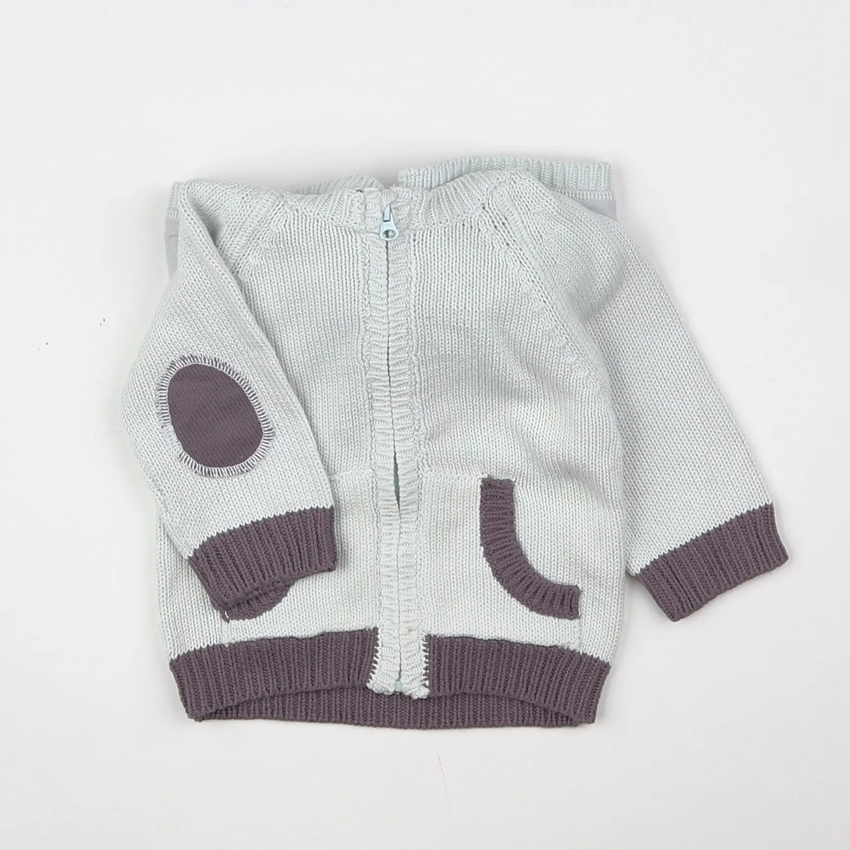 Vertbaudet - gilet gris - 6 mois