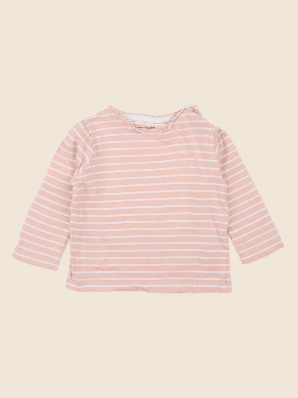 Vertbaudet - tee-shirt rose - 9 mois
