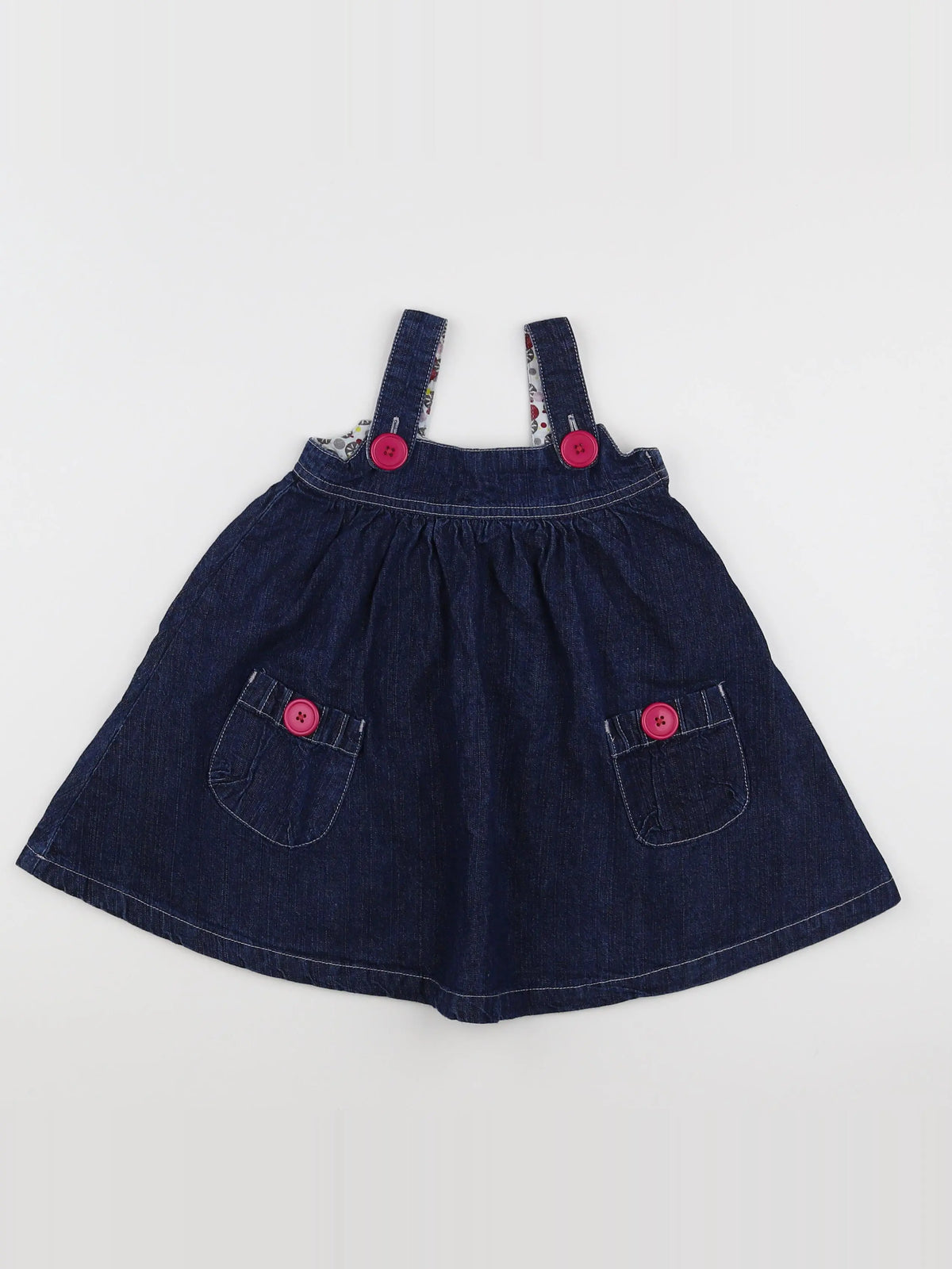 La Redoute - robe bleu, rose - 18 mois