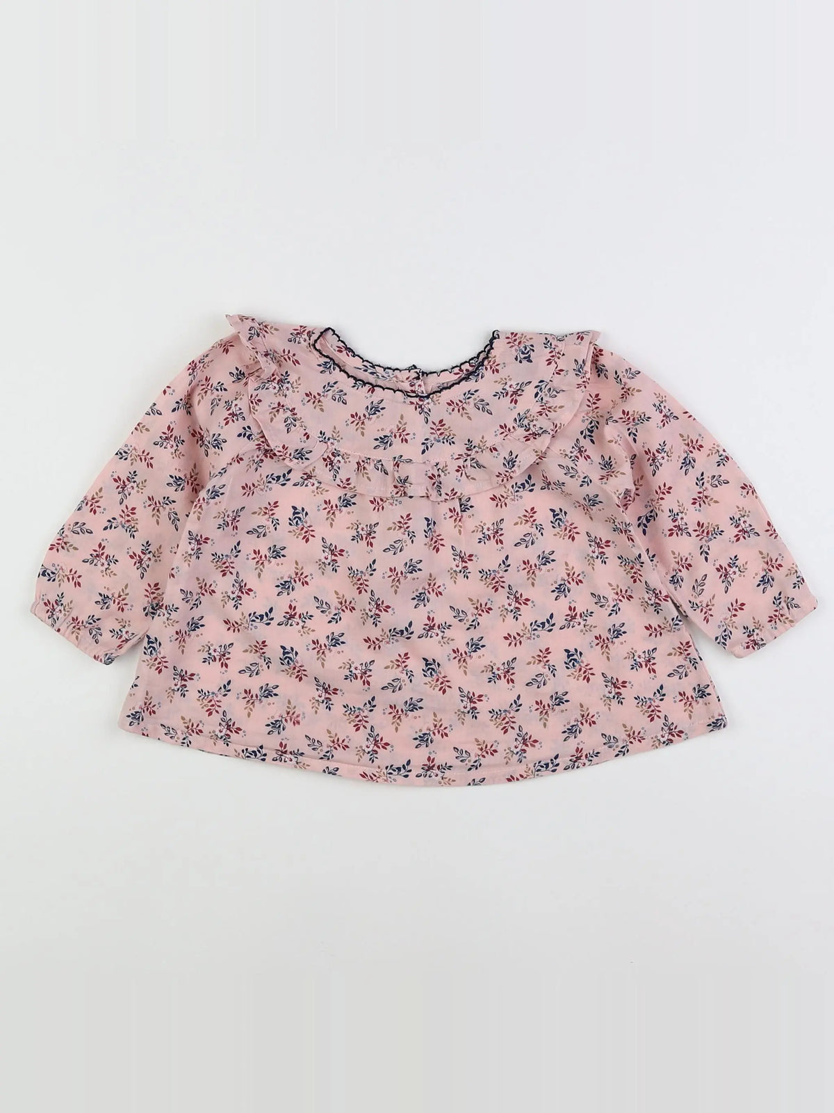 Boutchou - blouse rose - 12 mois