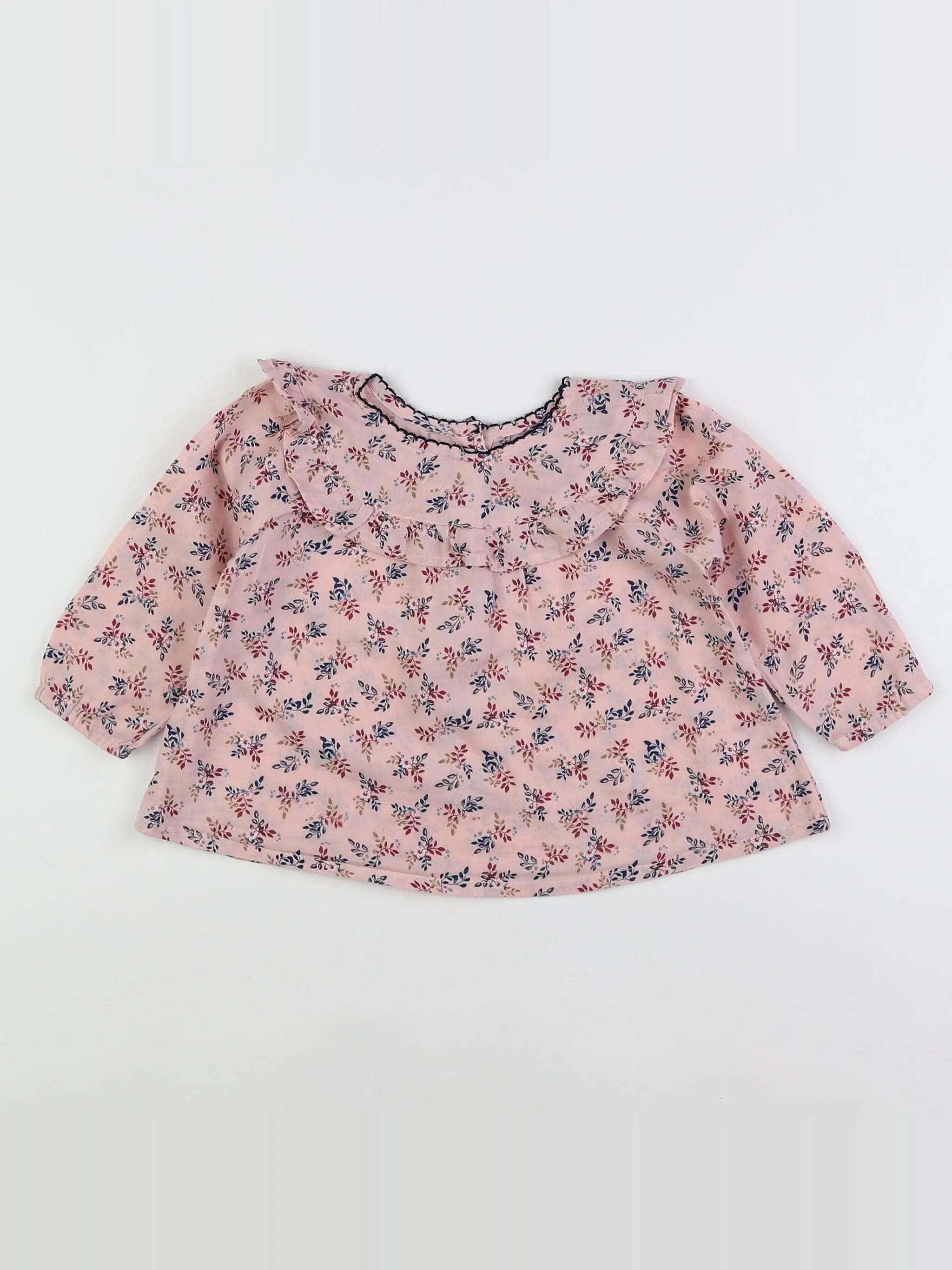 Boutchou - blouse rose - 12 mois