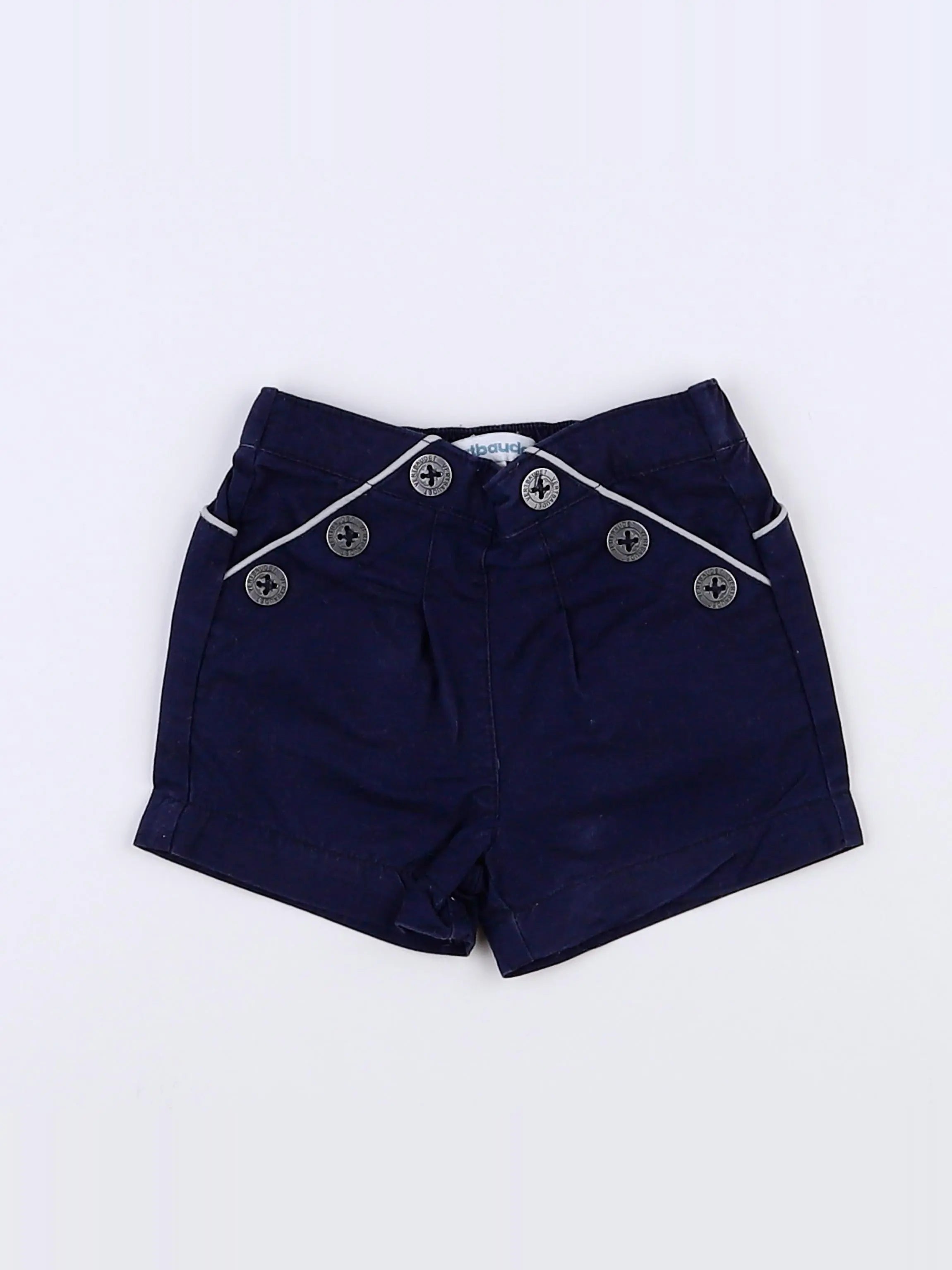 Vertbaudet - short bleu - 3 mois