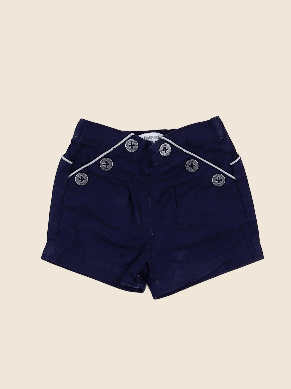 Vertbaudet - short bleu - 3 mois