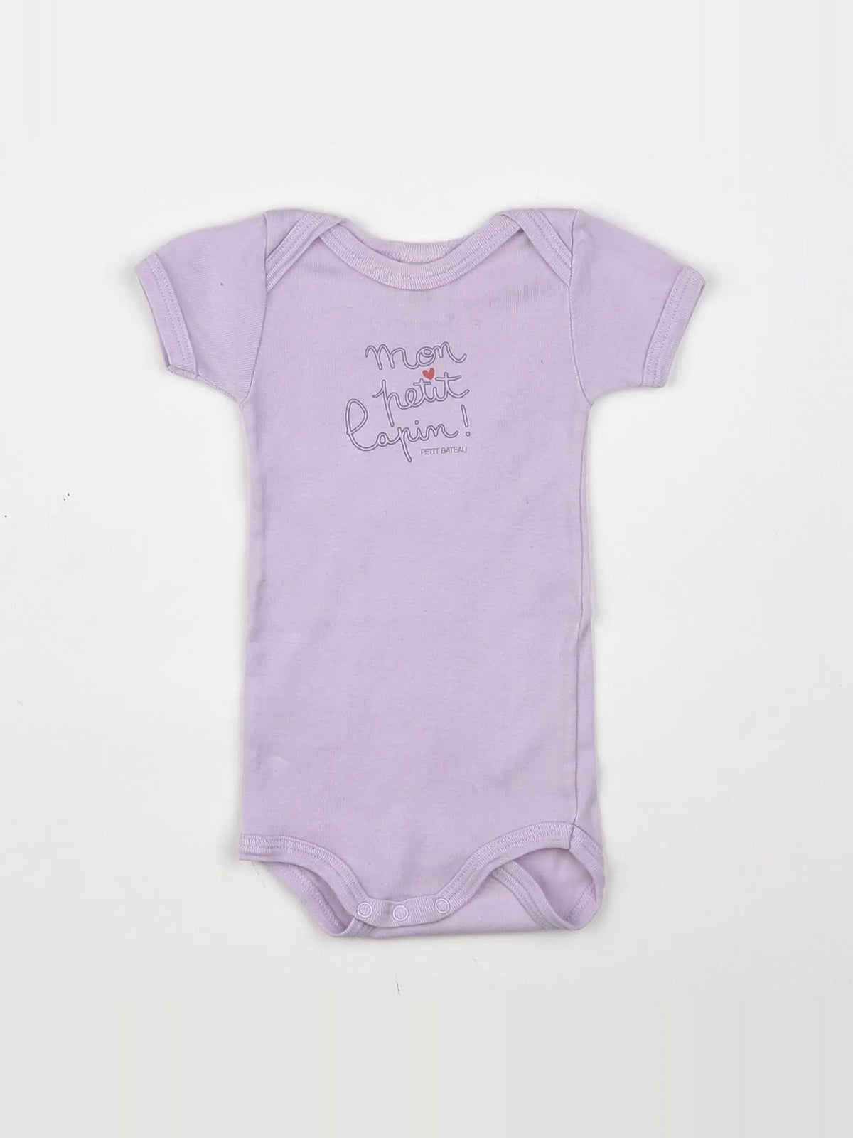 Petit Bateau - body violet - 3 mois