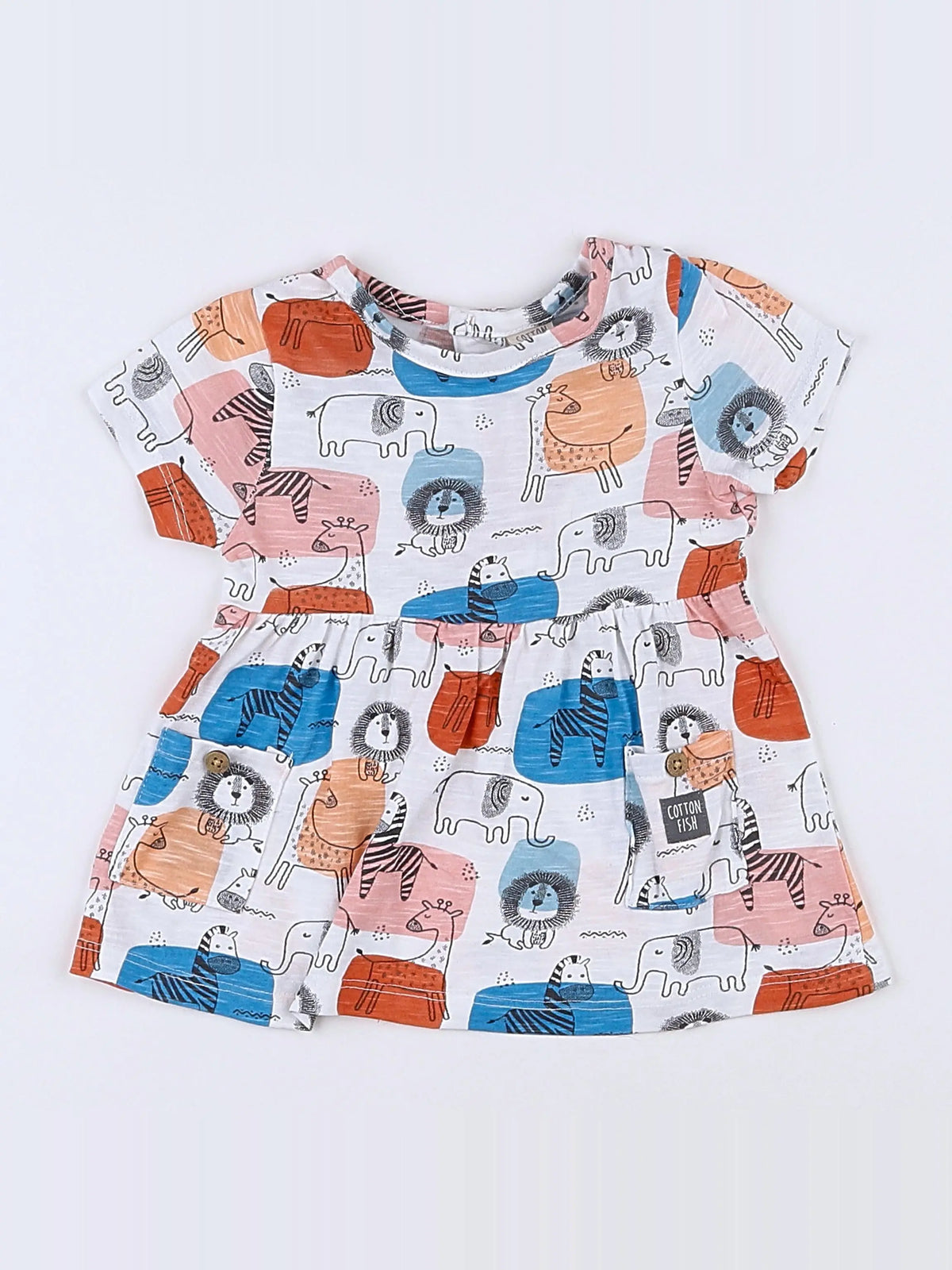 Cotton Fish - robe multicolore - 6 mois